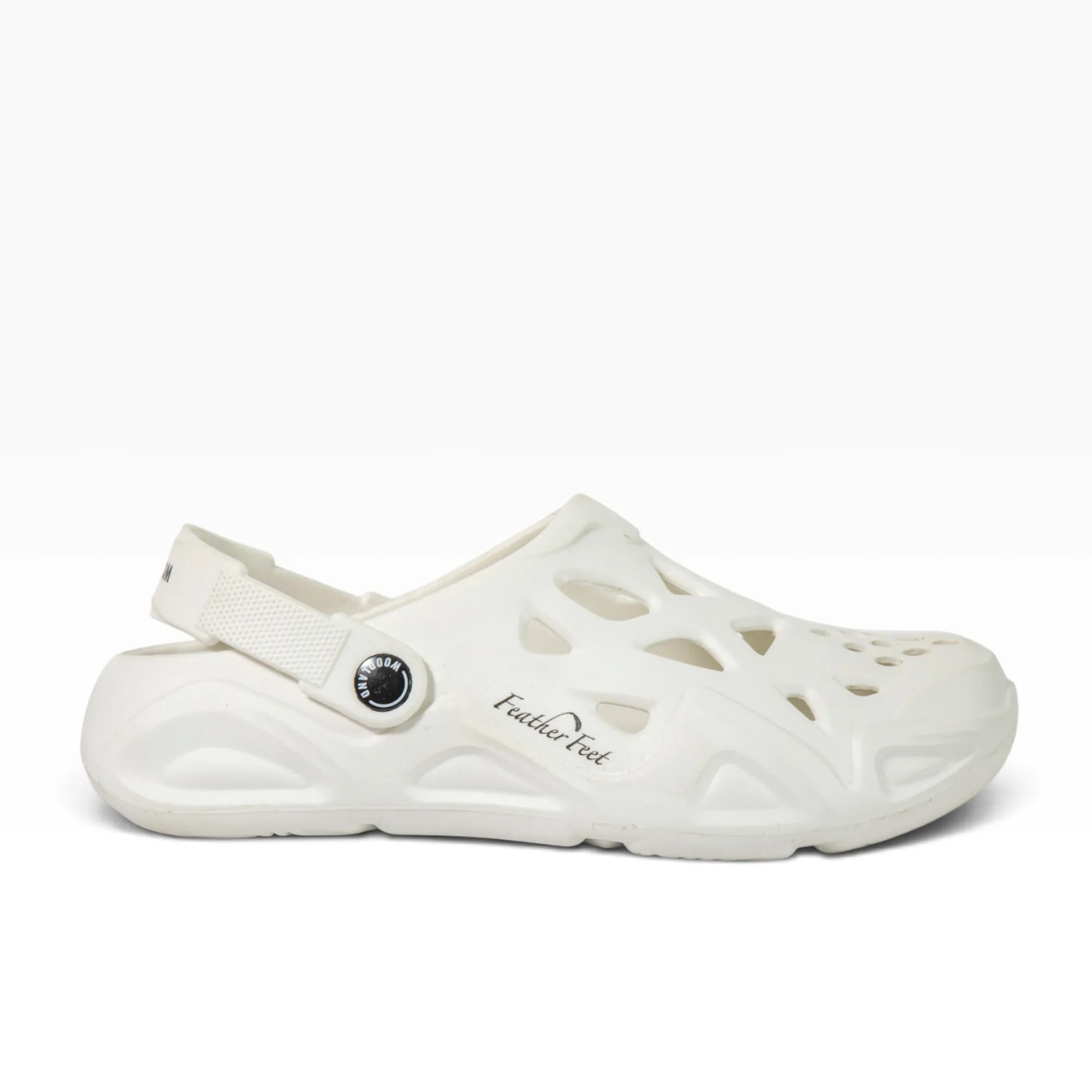 Woodland Men White Comfort Clog Slippers - Thumbnail 2