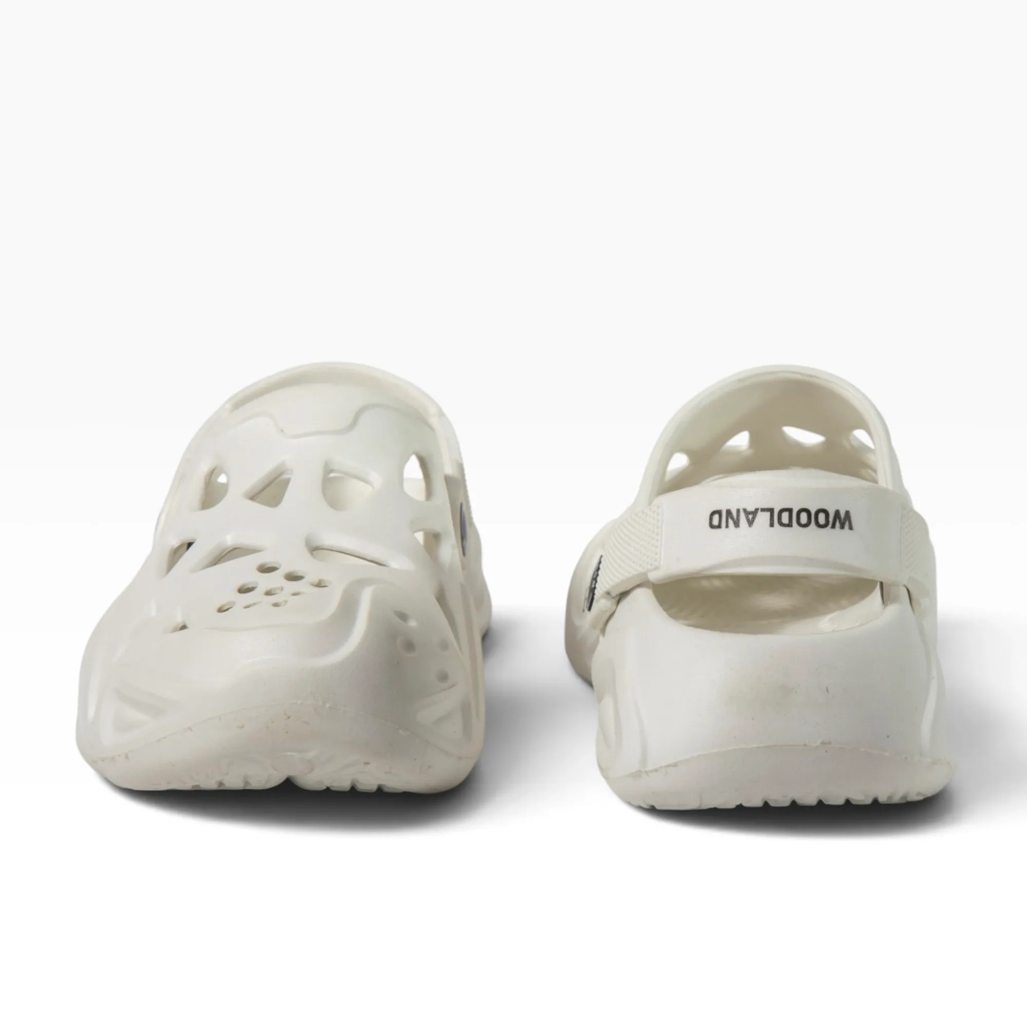 Woodland Men White Comfort Clog Slippers - Thumbnail 11
