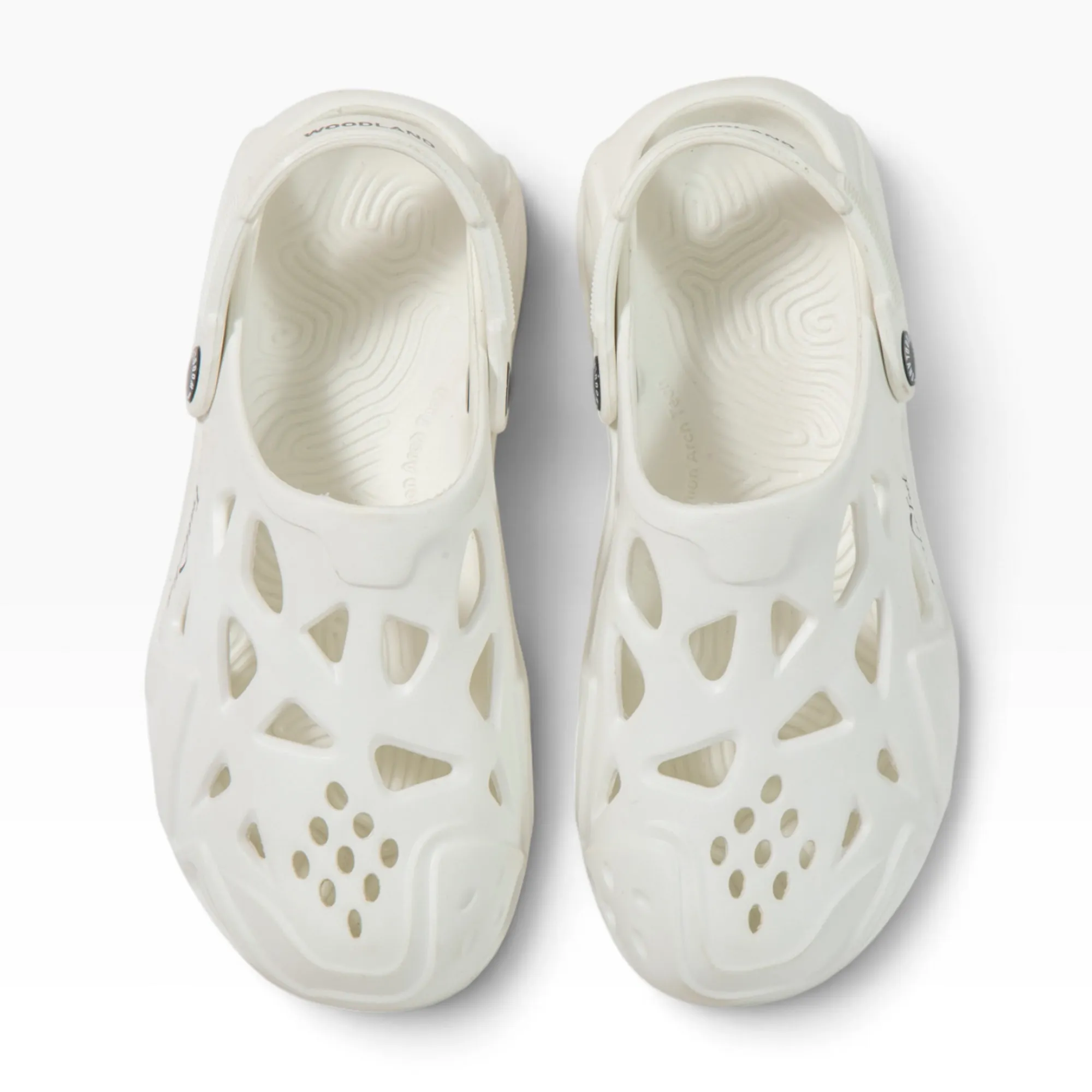 Woodland Men White Comfort Clog Slippers - Thumbnail 5