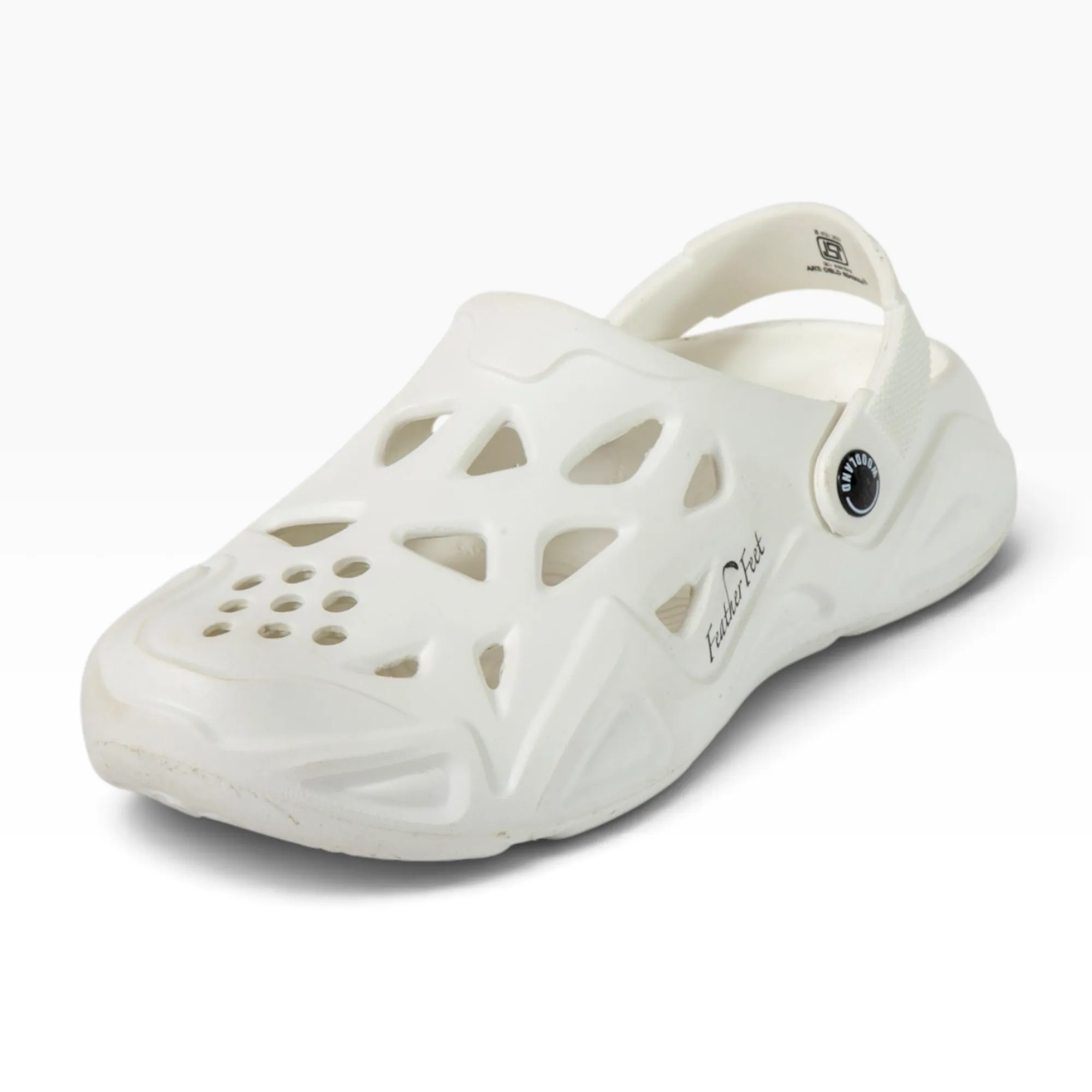 Woodland Men White Comfort Clog Slippers - Thumbnail 9