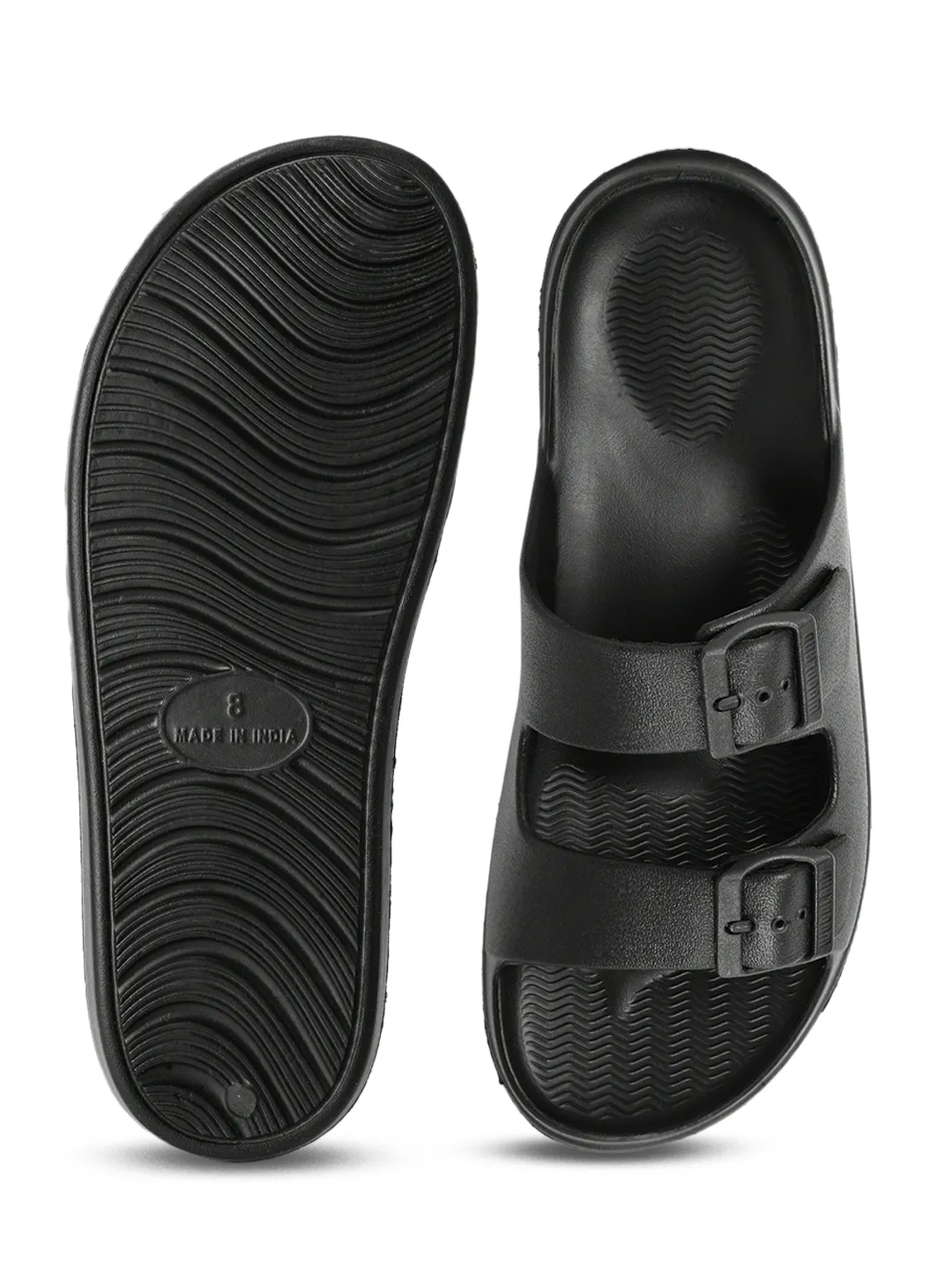 Men Black EVA Flip Flop Slippers - Thumbnail 9