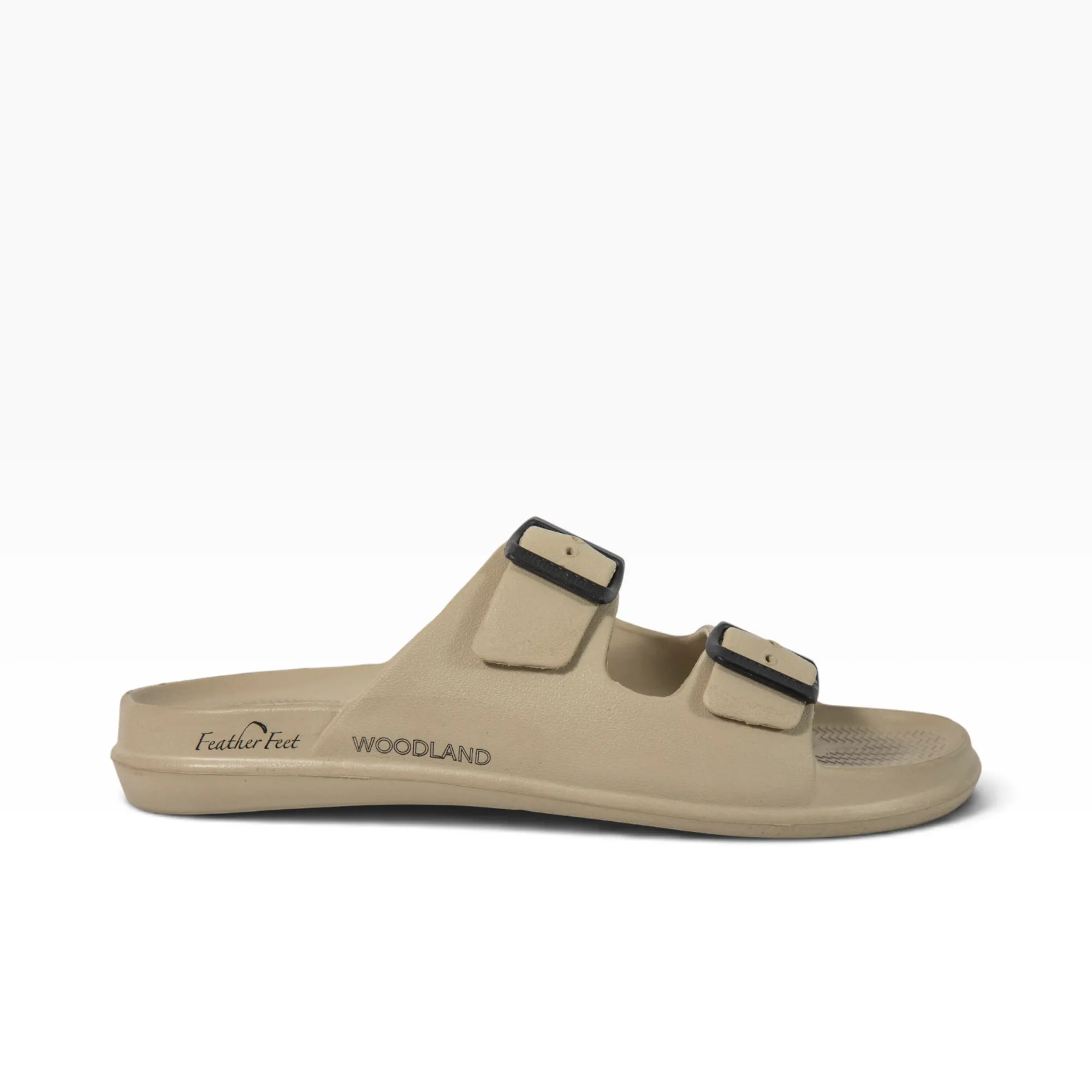 Men Khaki EVA Flip Flop Slippers - Thumbnail 2