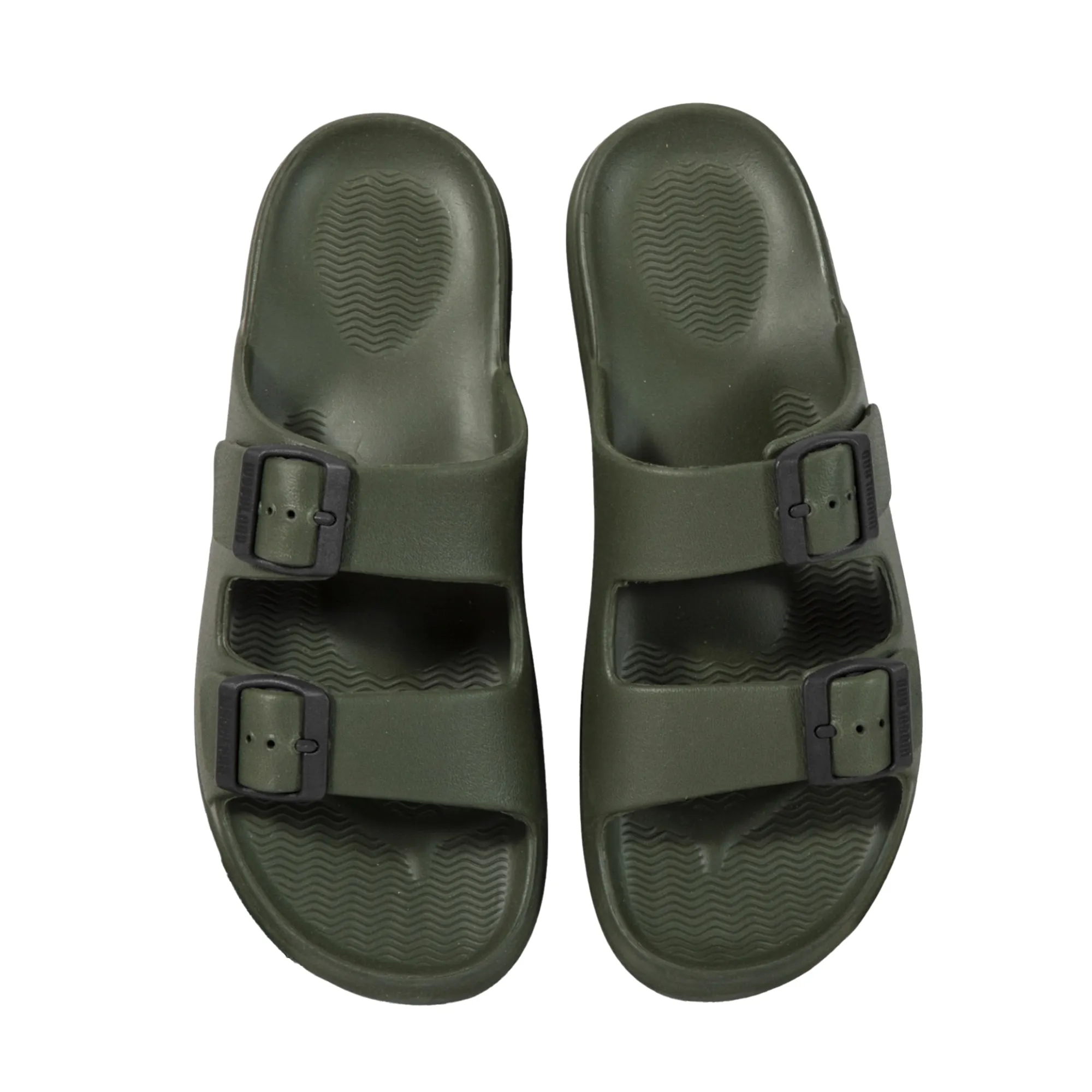 Men Olive EVA Flip Flop Slippers - Thumbnail 5