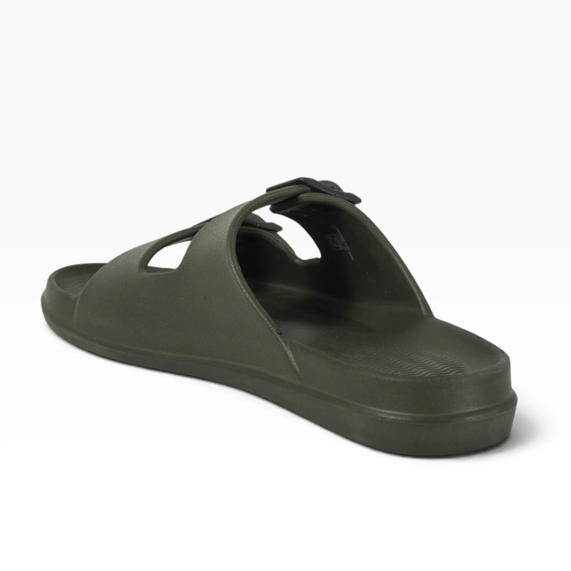 Men Olive EVA Flip Flop Slippers - Thumbnail 6