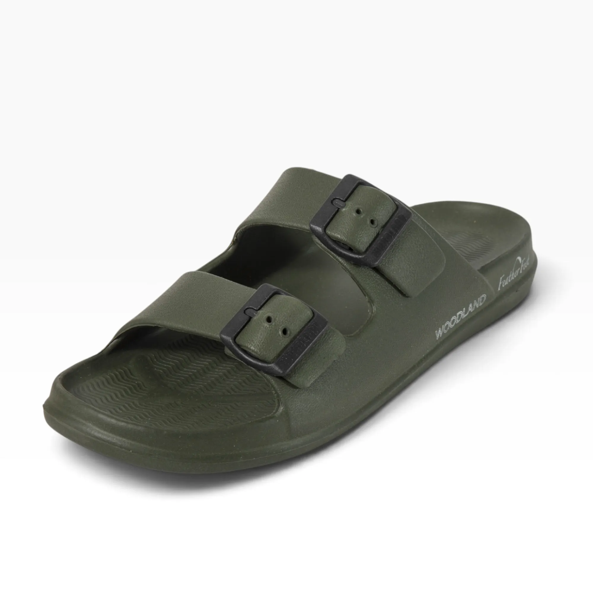 Men Olive EVA Flip Flop Slippers - Thumbnail 9