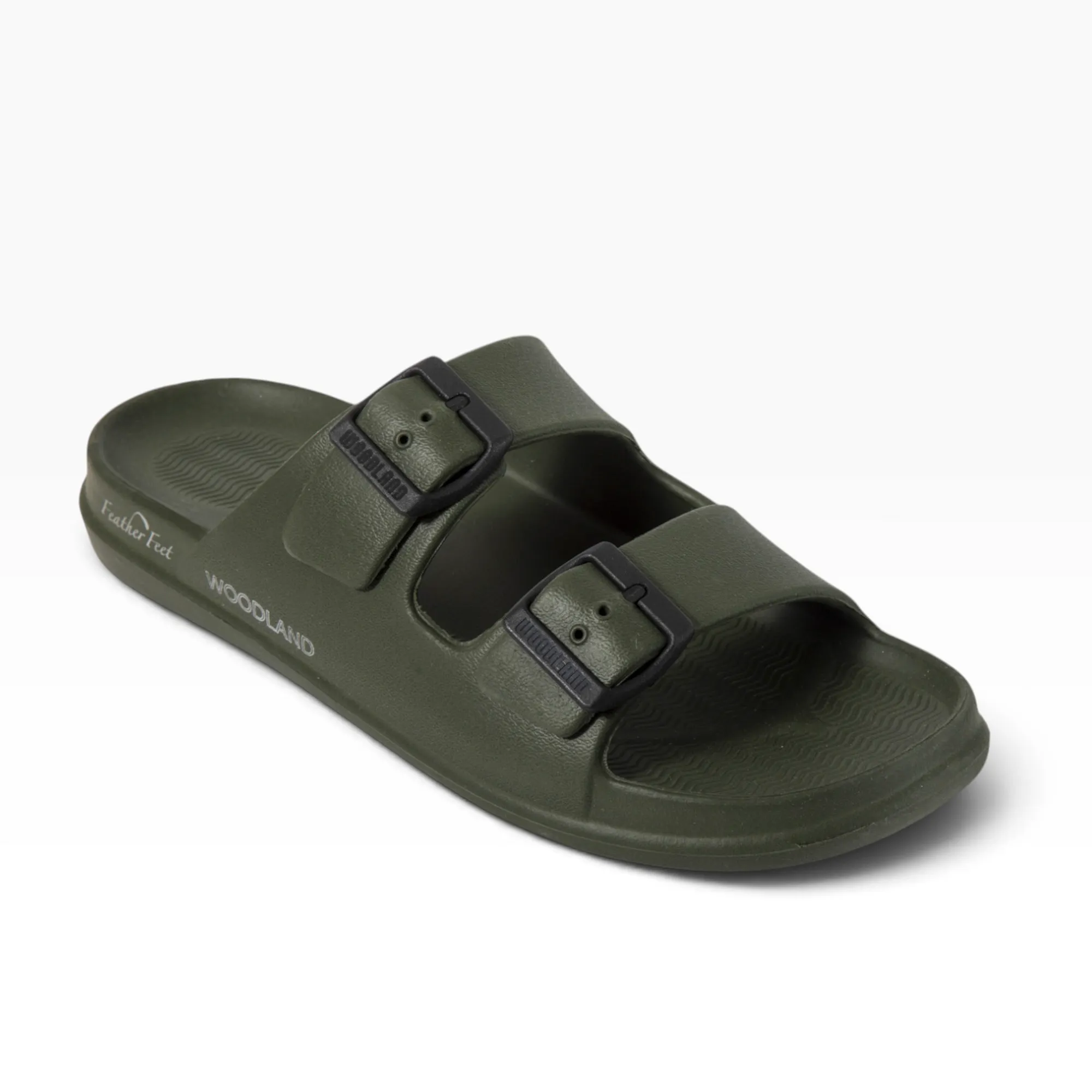 Men Olive EVA Flip Flop Slippers - Thumbnail 10