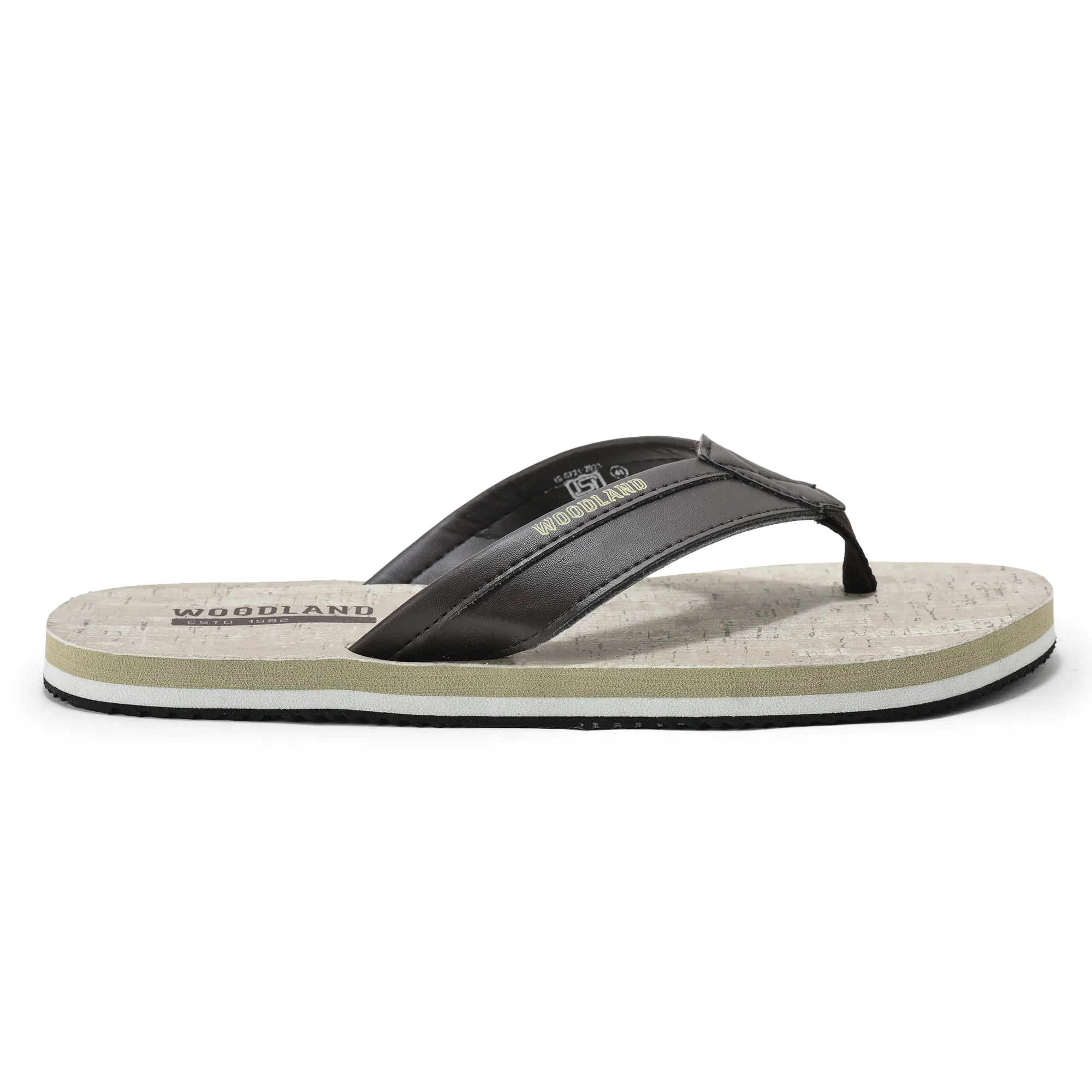 Men Beige Comfort EVA Flip Flops - Thumbnail 2