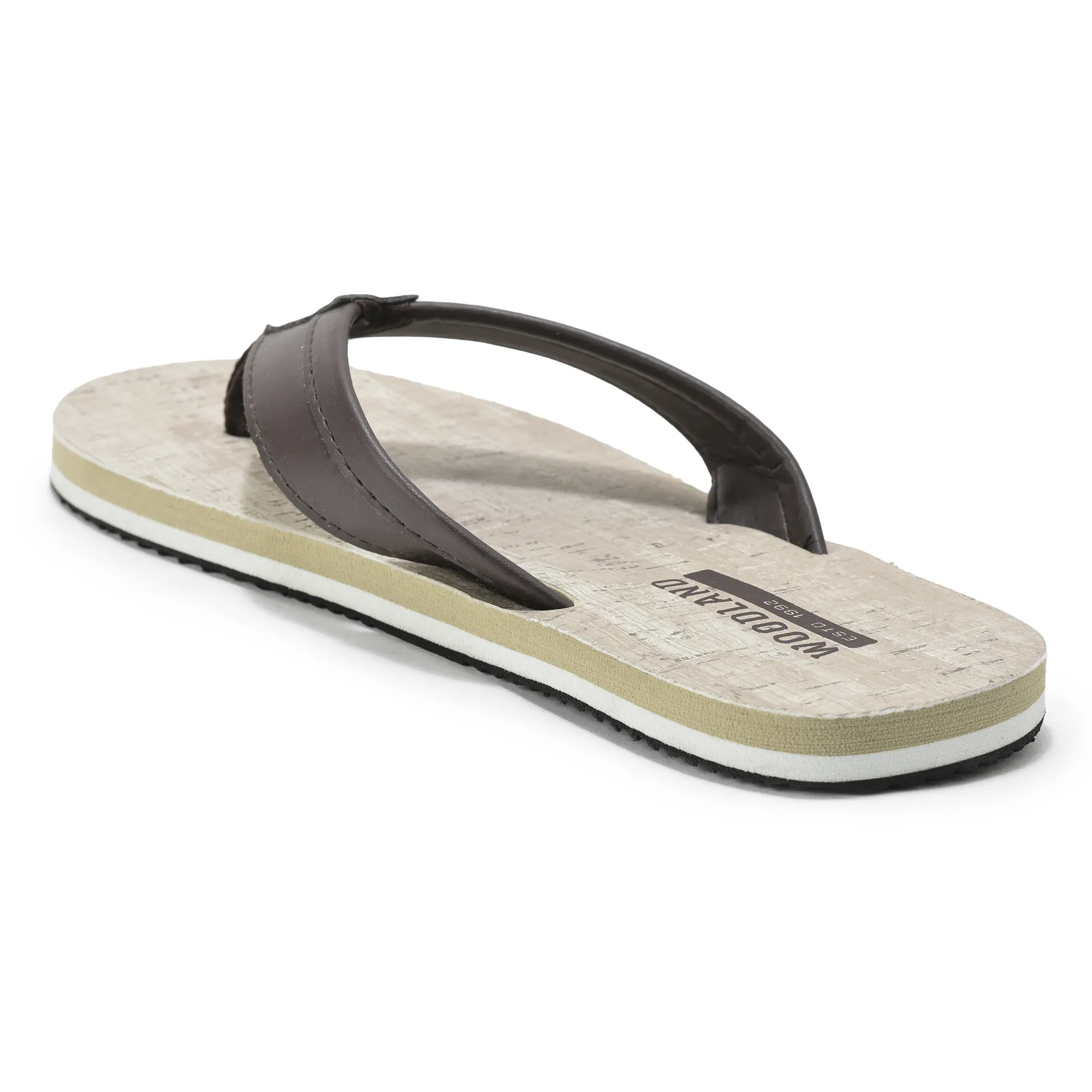 Men Beige Comfort EVA Flip Flops - Thumbnail 7