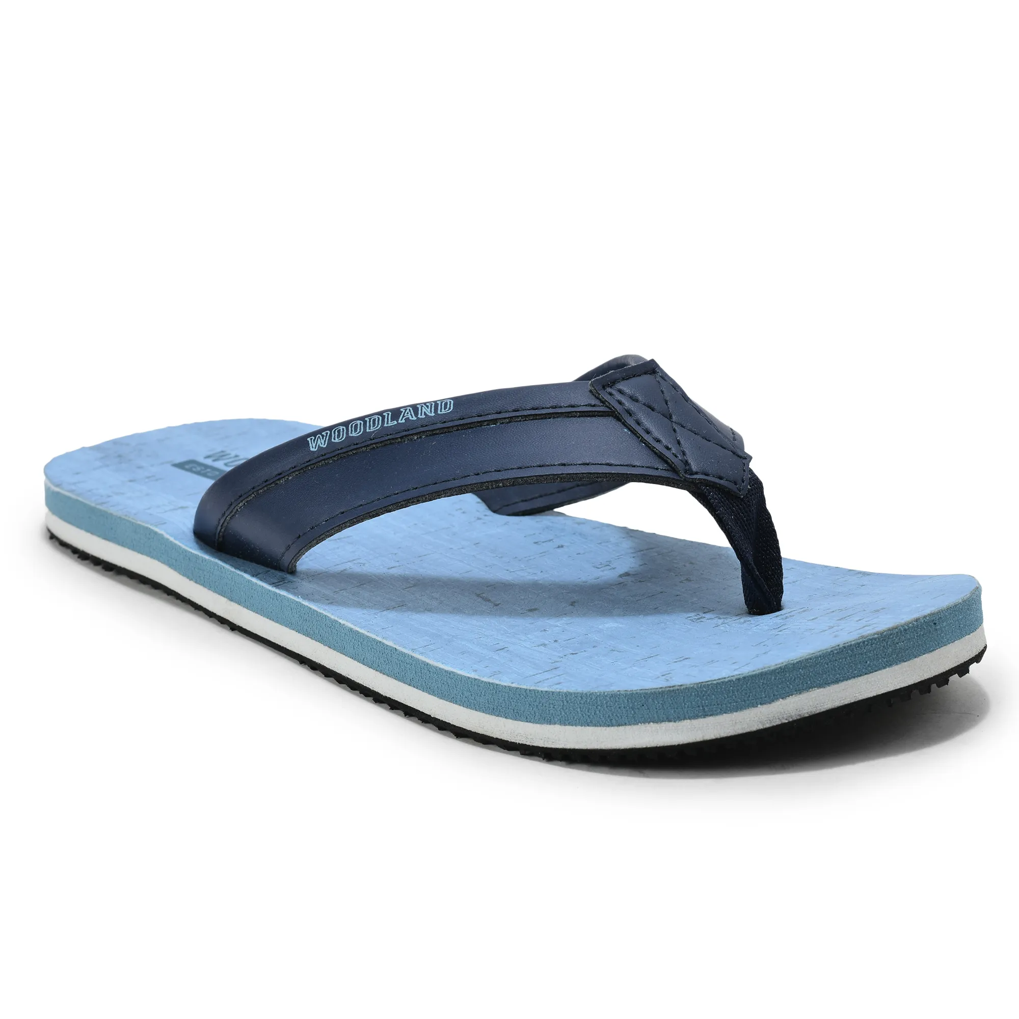 Men Blue Comfort EVA Flip Flops - Thumbnail 3