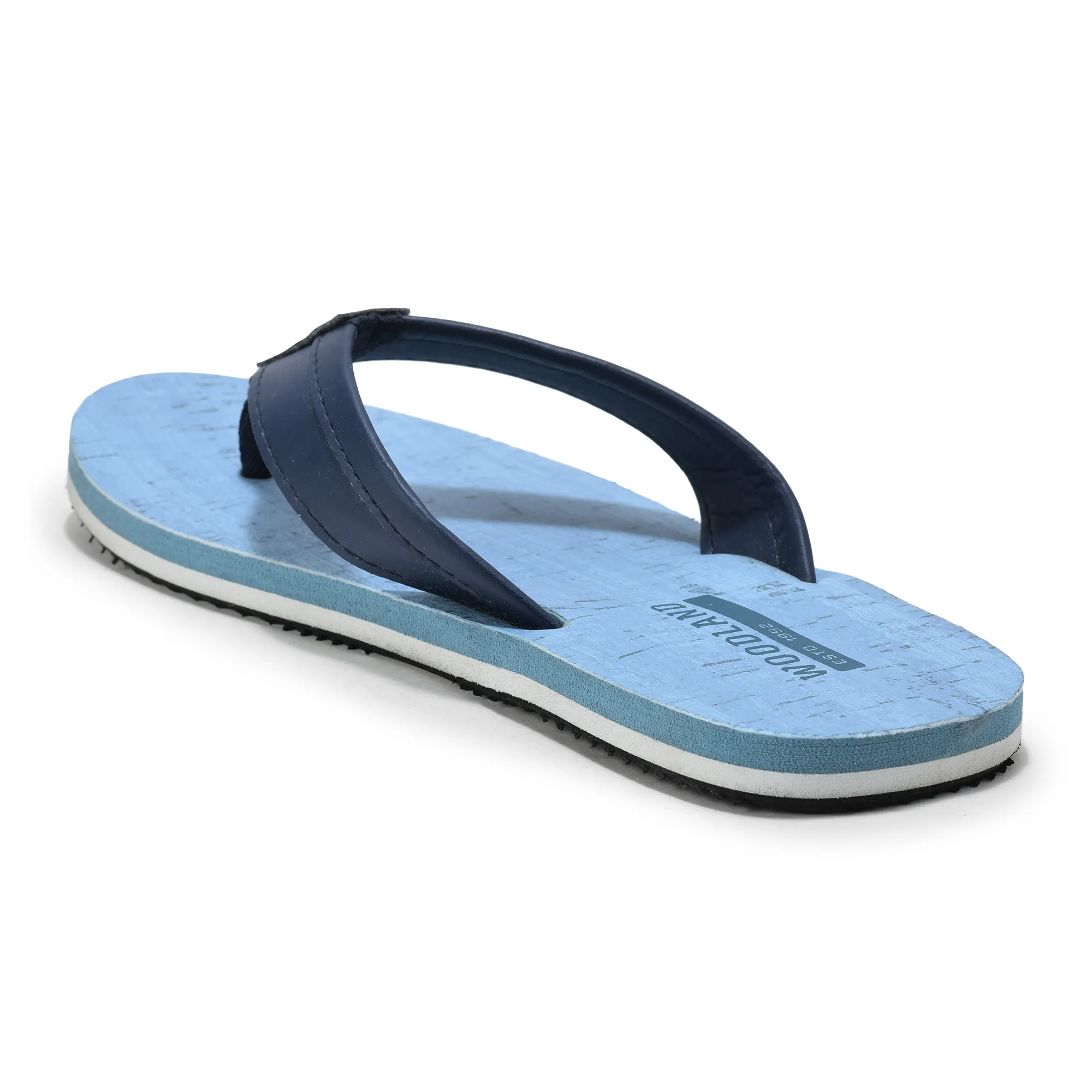 Men Blue Comfort EVA Flip Flops - Thumbnail 7