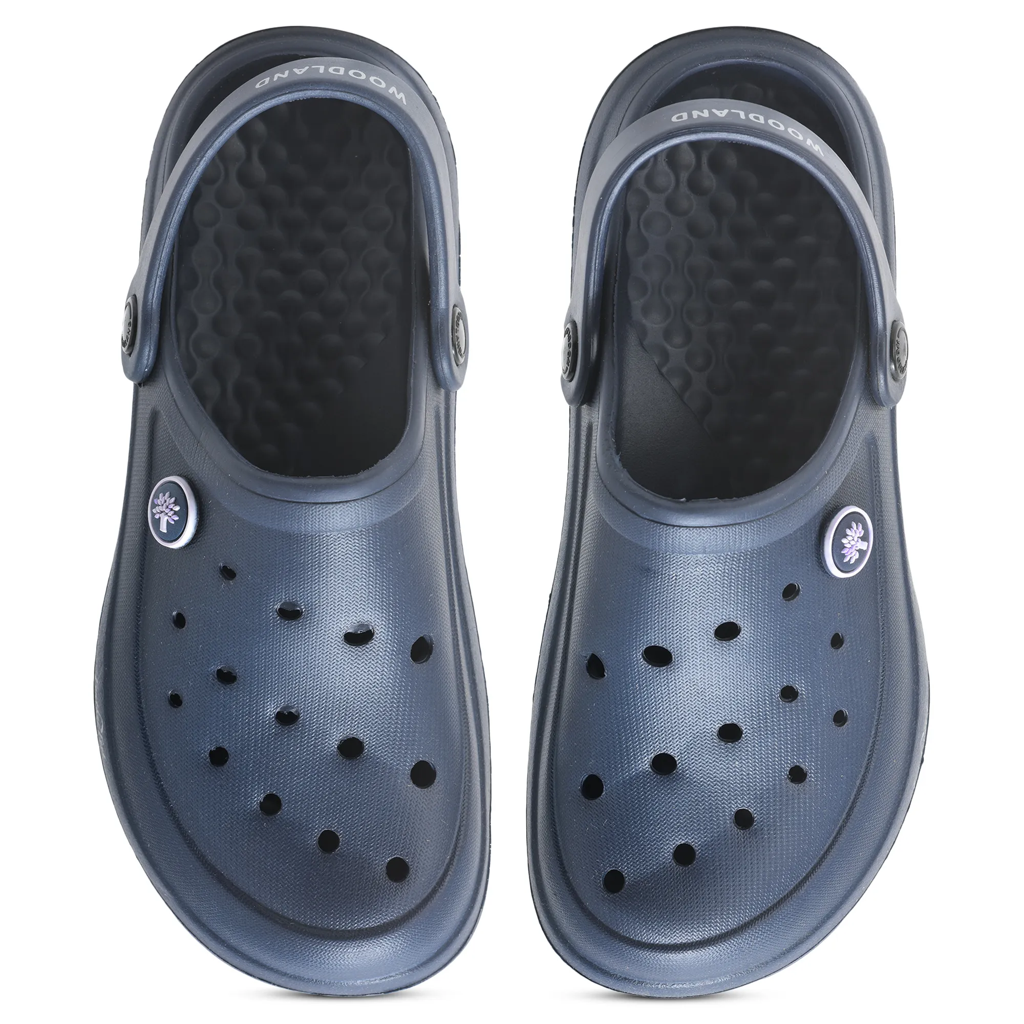 Woodland Navy Blue Men Slipper Slider - Thumbnail 3