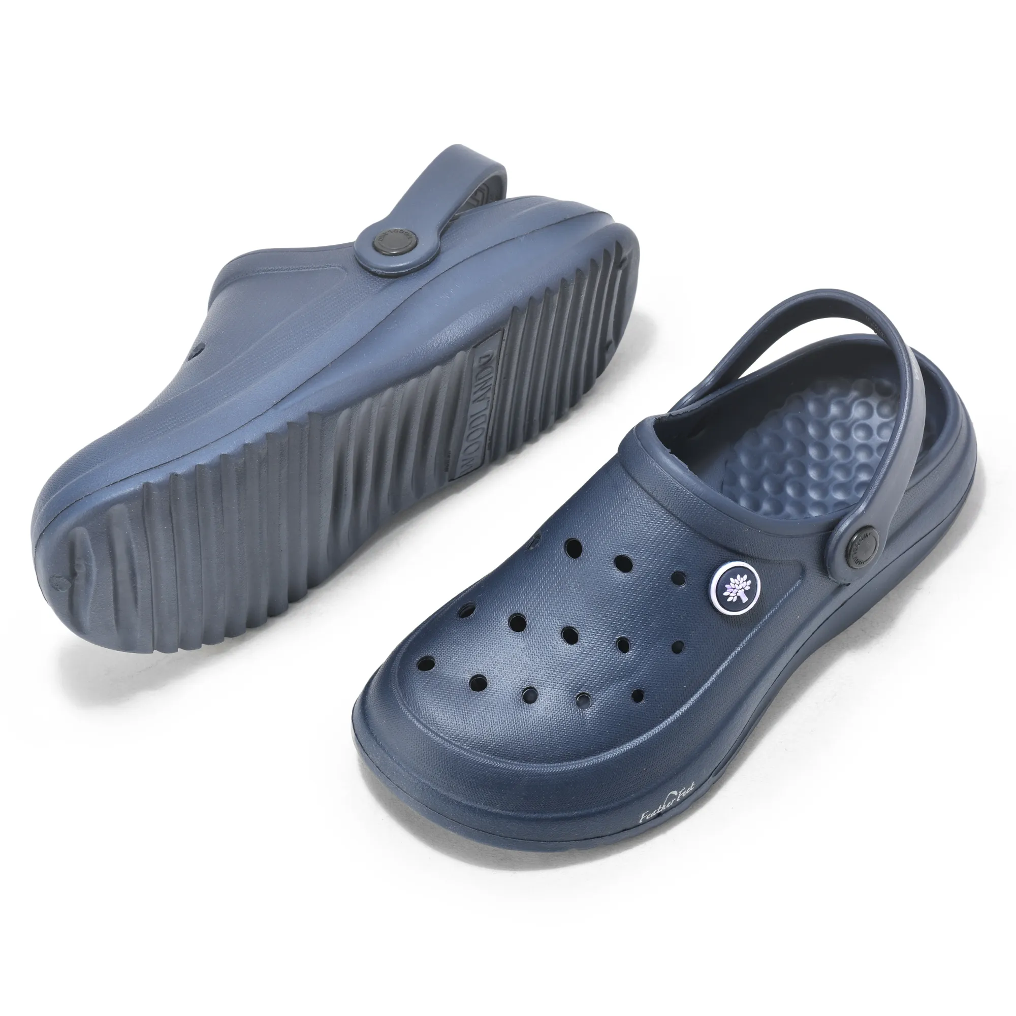 Woodland Navy Blue Men Slipper Slider - Thumbnail 4