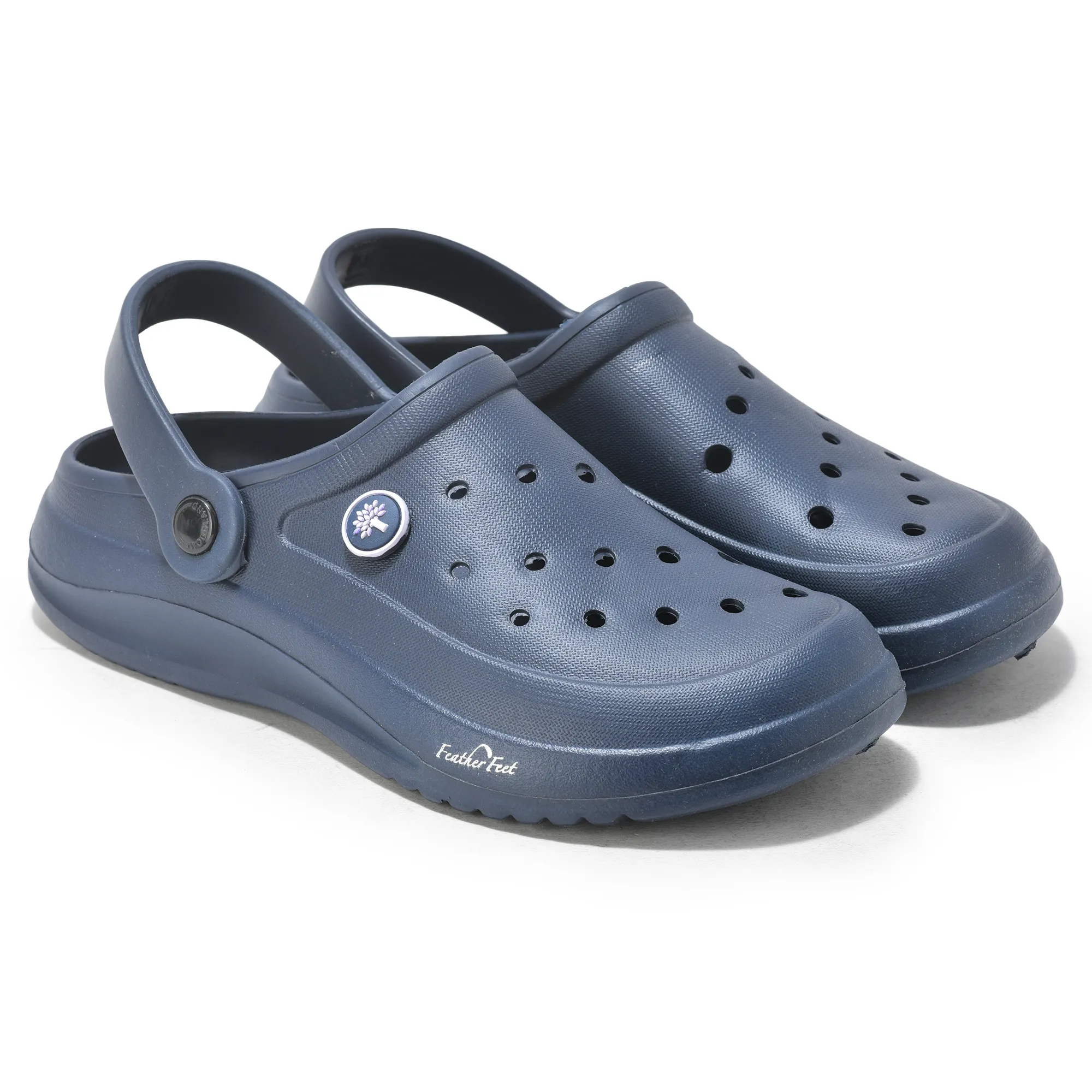 Woodland Navy Blue Men Slipper Slider - Thumbnail 6