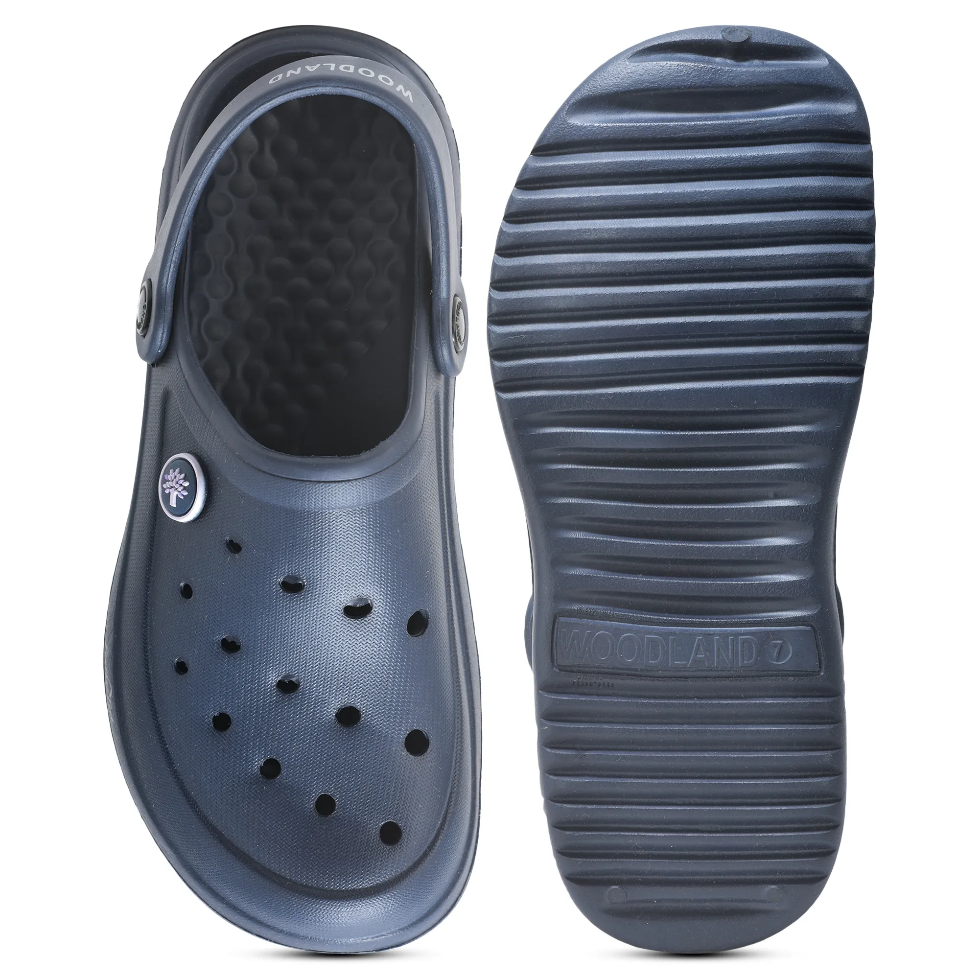 Woodland Navy Blue Men Slipper Slider - Thumbnail 7