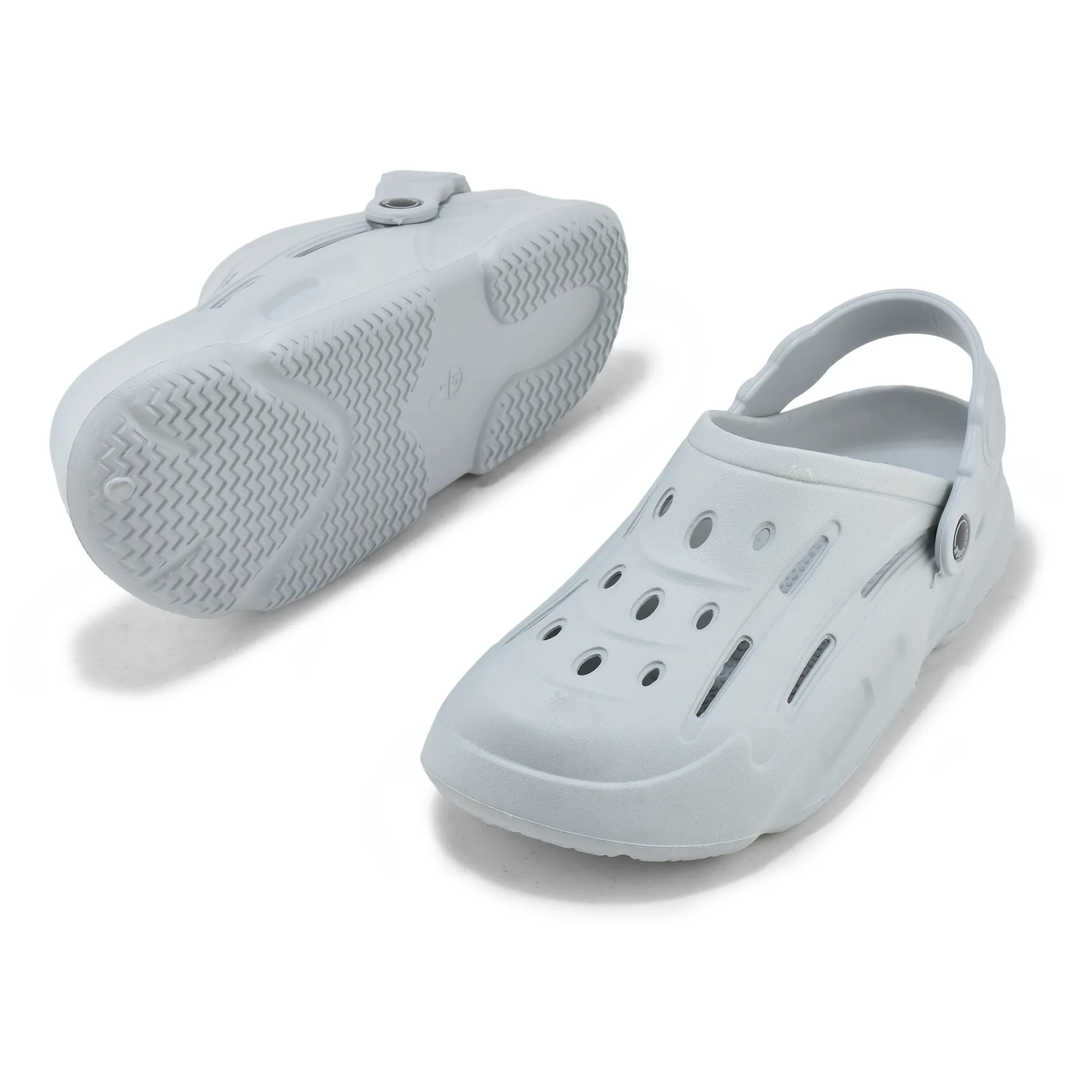 Light Grey Slipper Slider For Men - Thumbnail 4