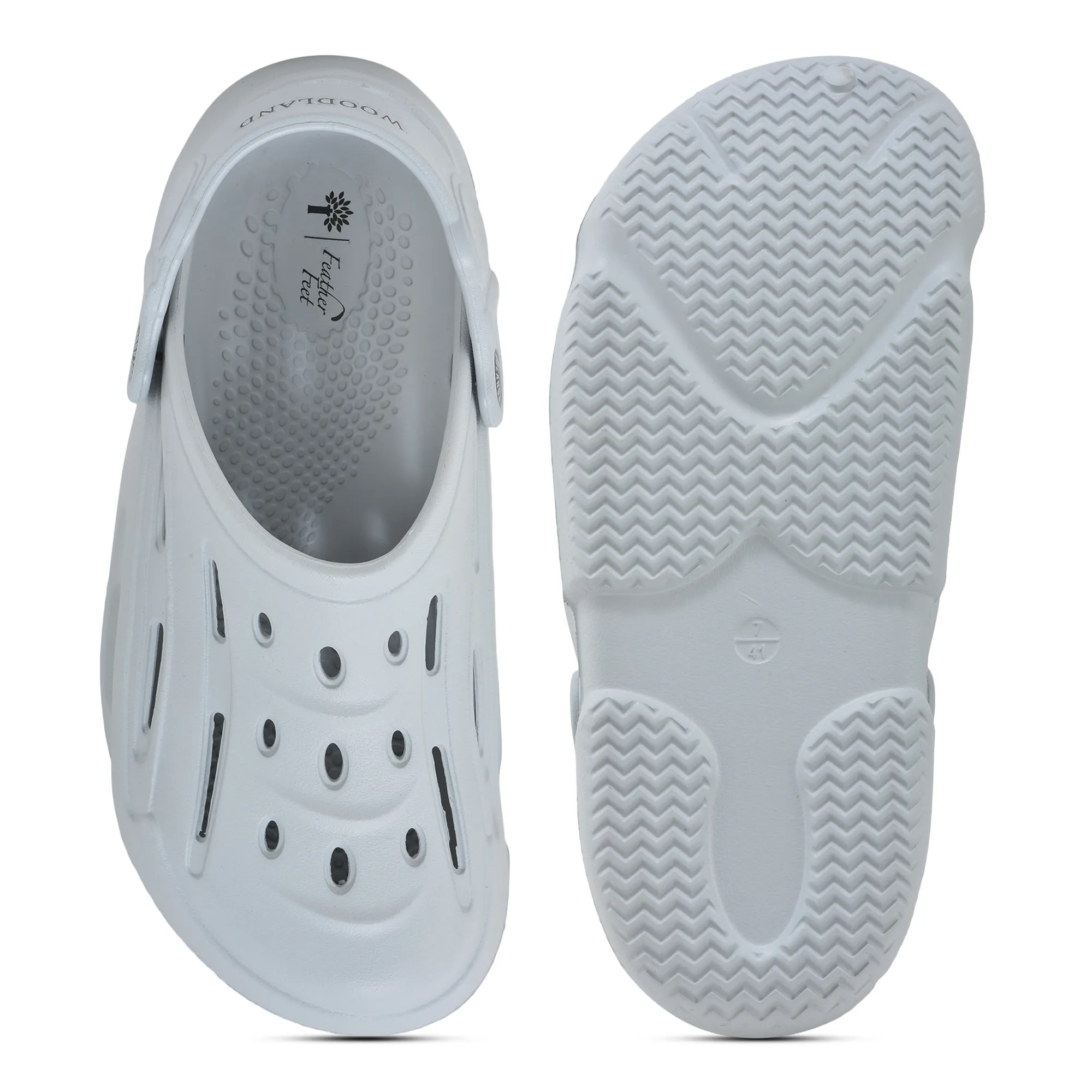 Light Grey Slipper Slider For Men - Thumbnail 7