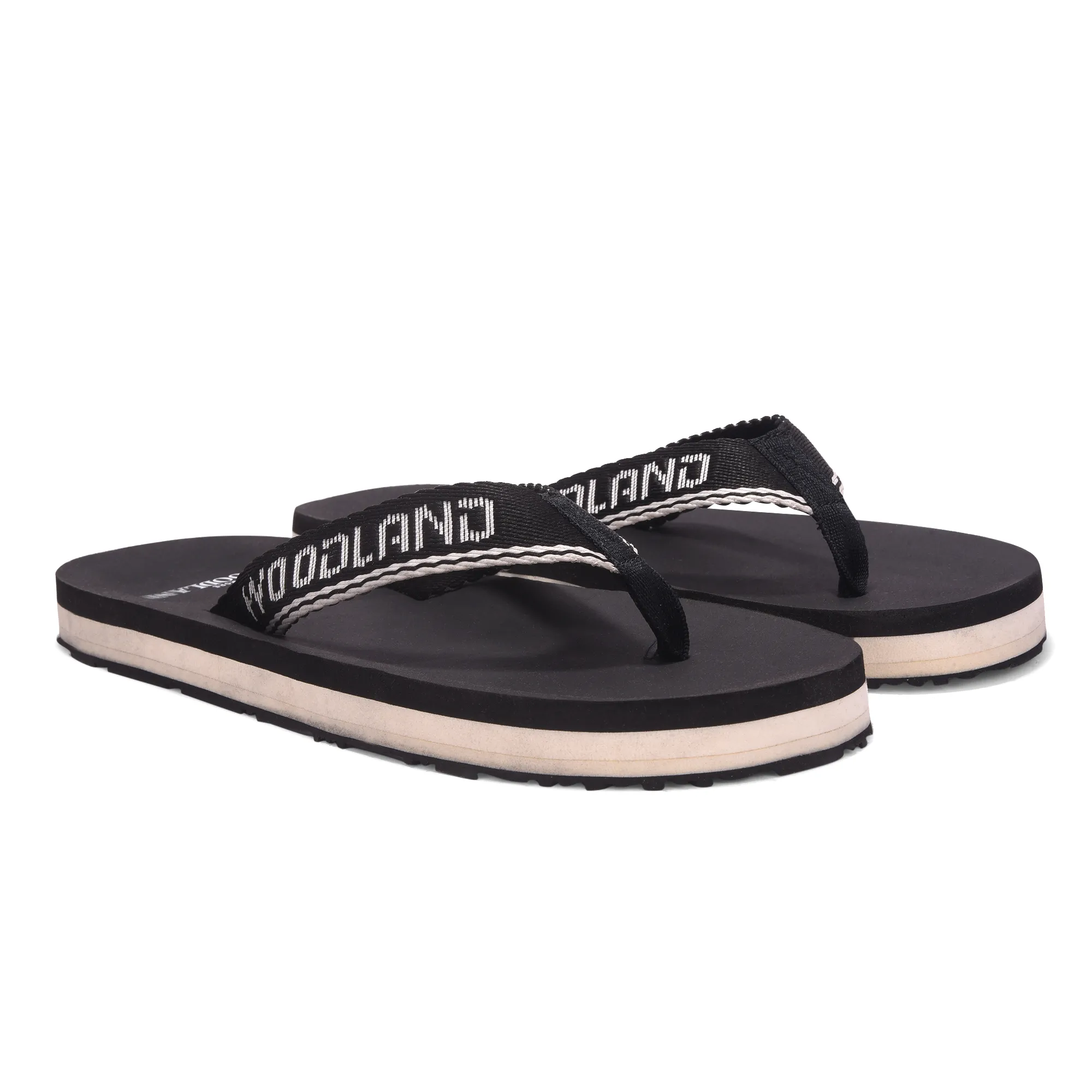 Woodland Men’s Black Lightweight Casual Flip Flops - Thumbnail 8