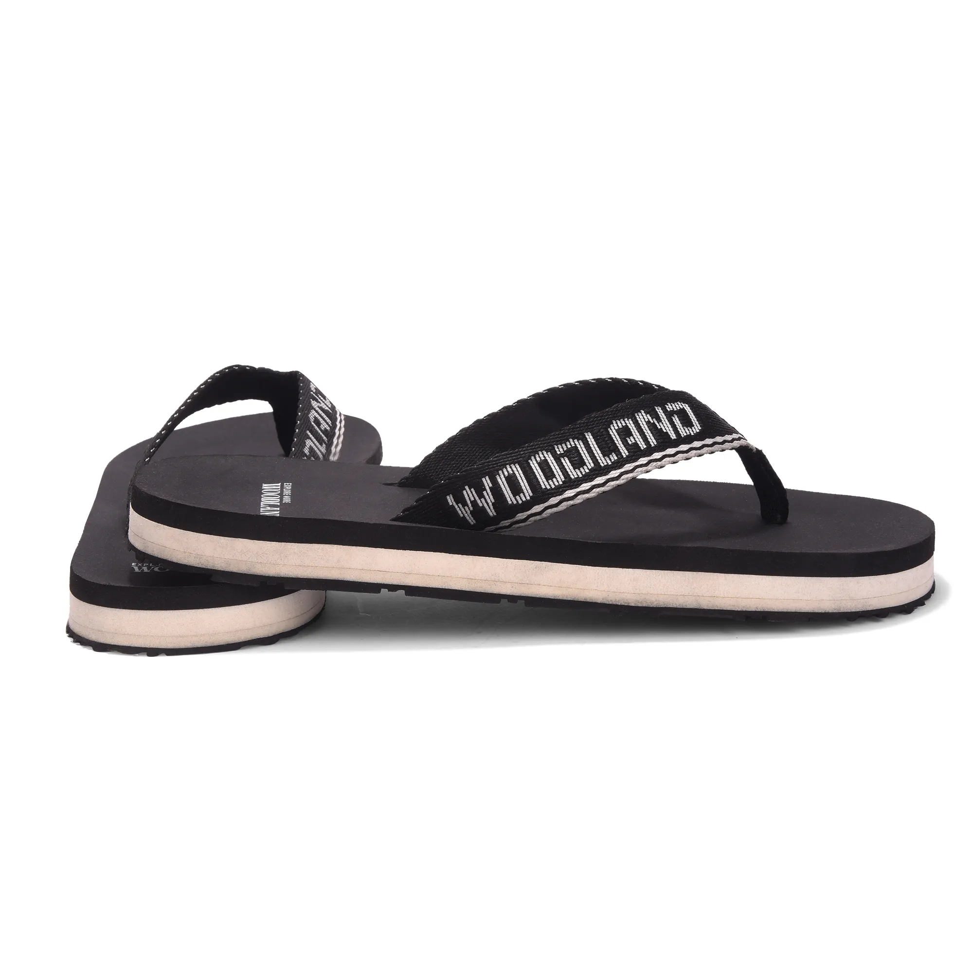 Woodland Men’s Black Lightweight Casual Flip Flops - Thumbnail 10
