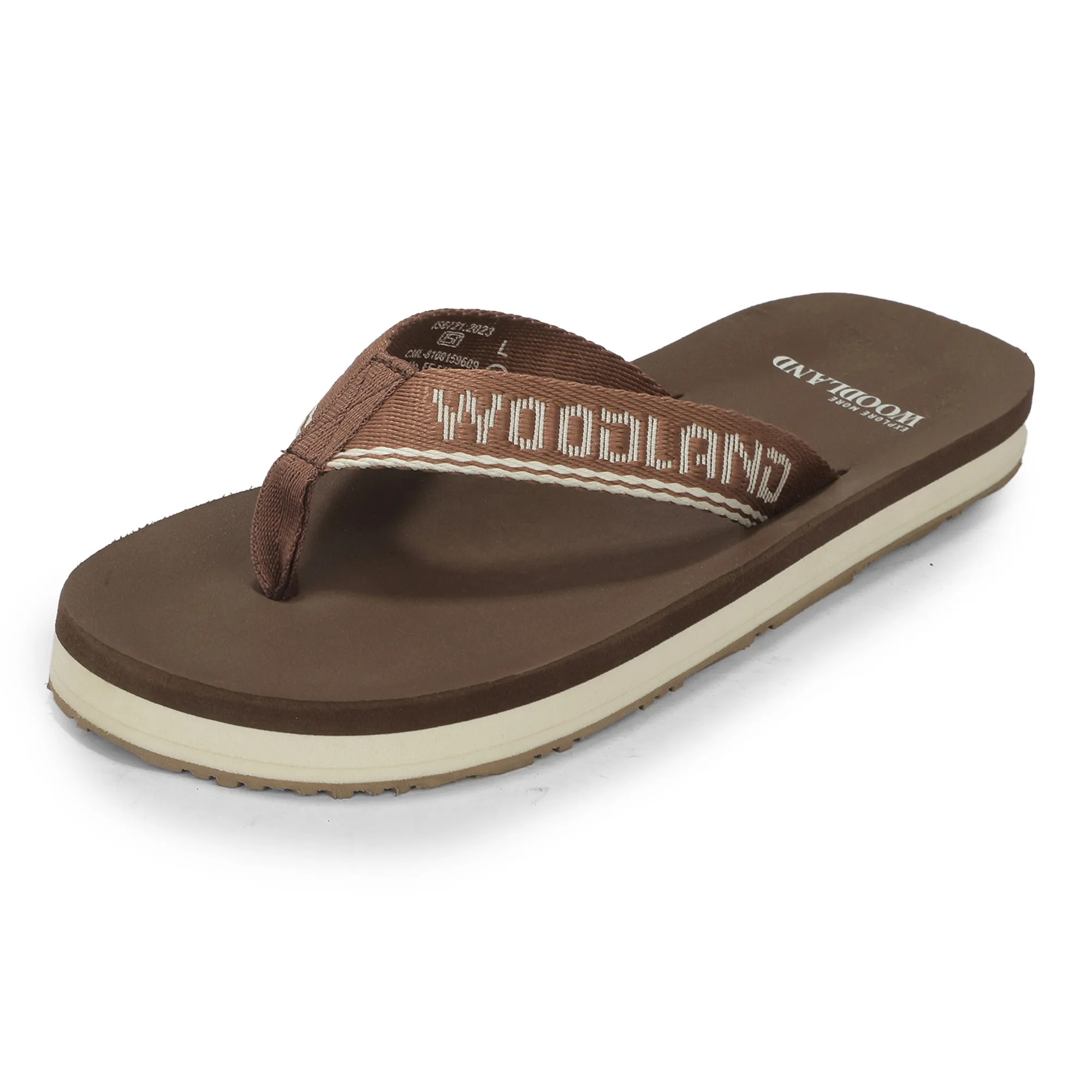 Woodland Men's Brown Lightweight Casual Flip Flops 12