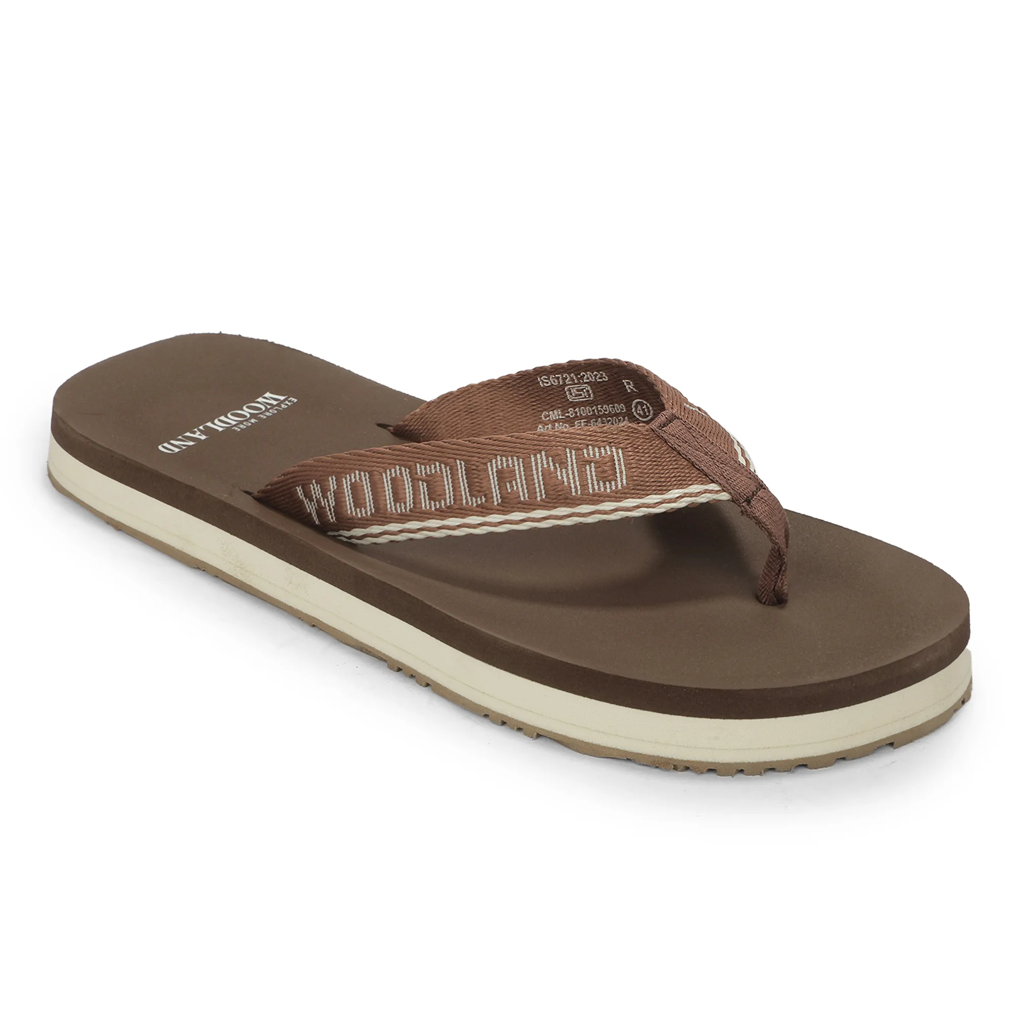 Woodland Men's Brown Lightweight Casual Flip Flops 13