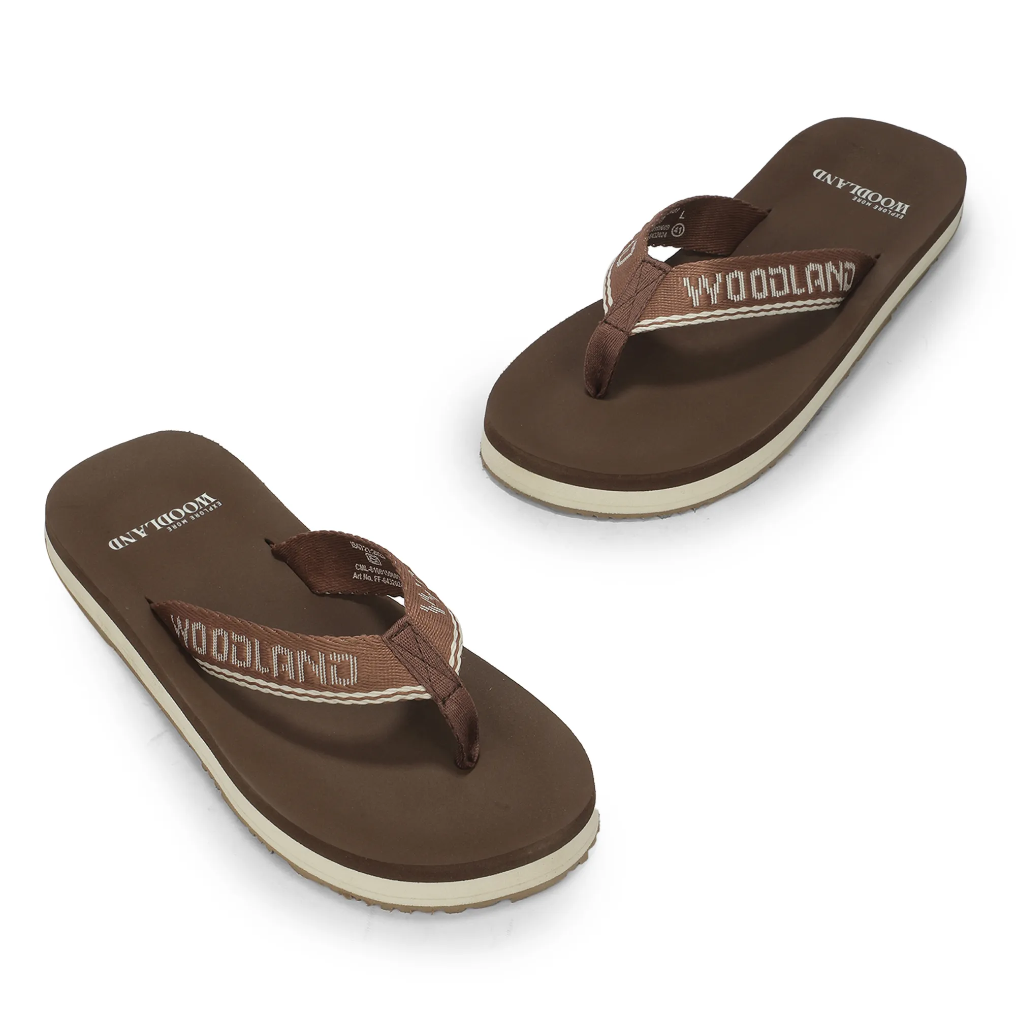 Woodland Men's Brown Lightweight Casual Flip Flops 3