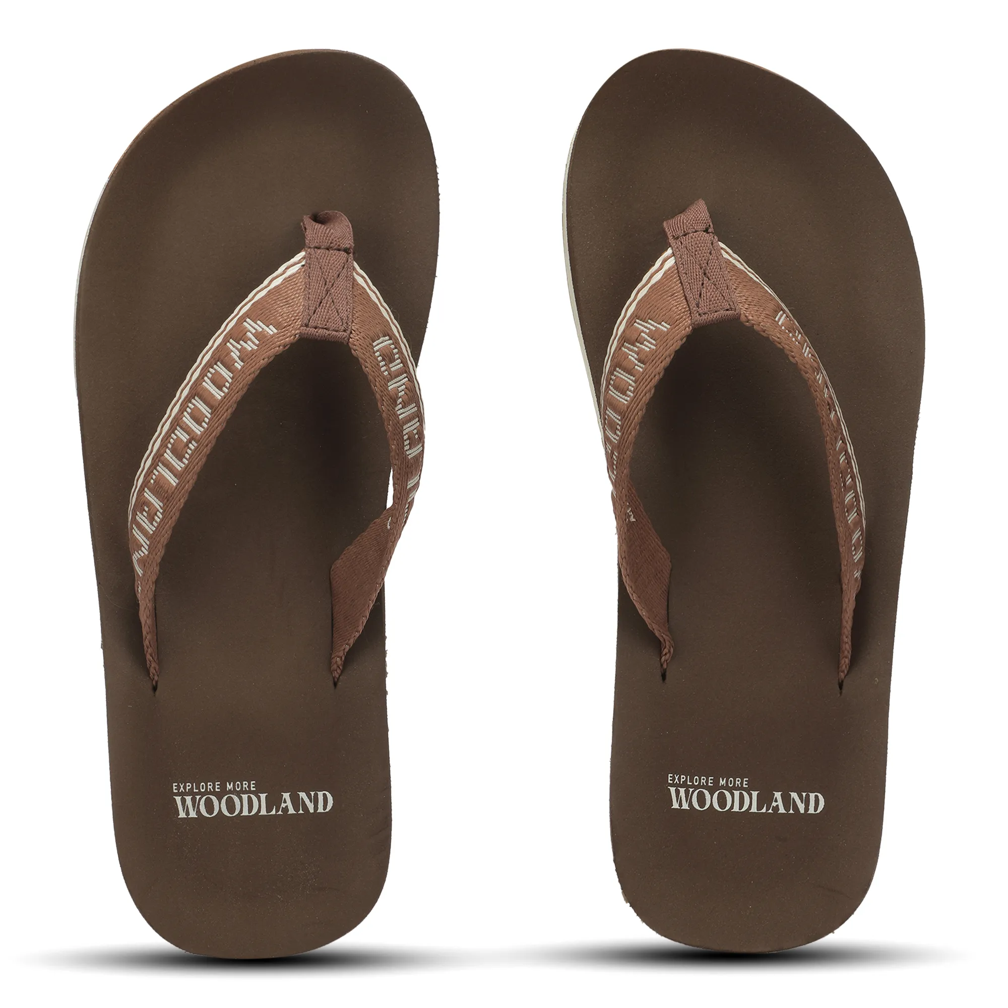 Woodland Men's Brown Lightweight Casual Flip Flops 6