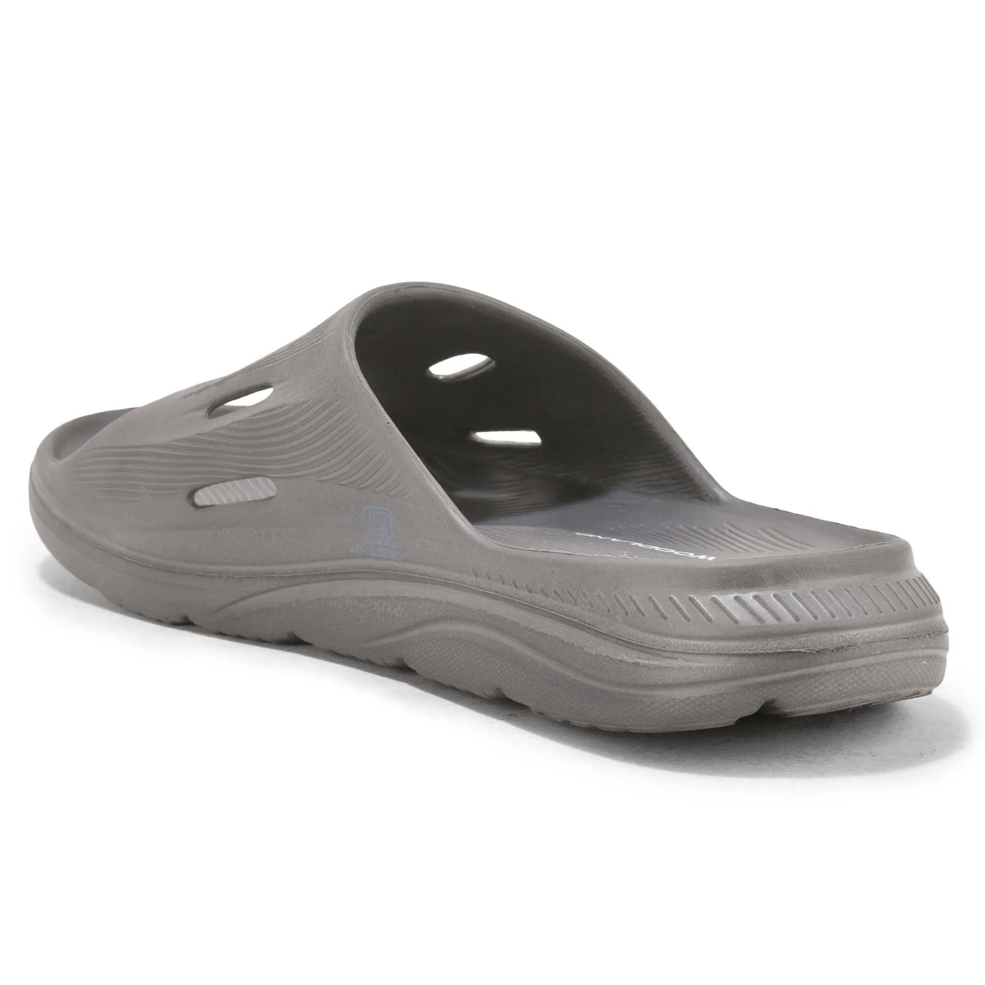 Woodland Grey Mens Slipper Slider - Thumbnail 6