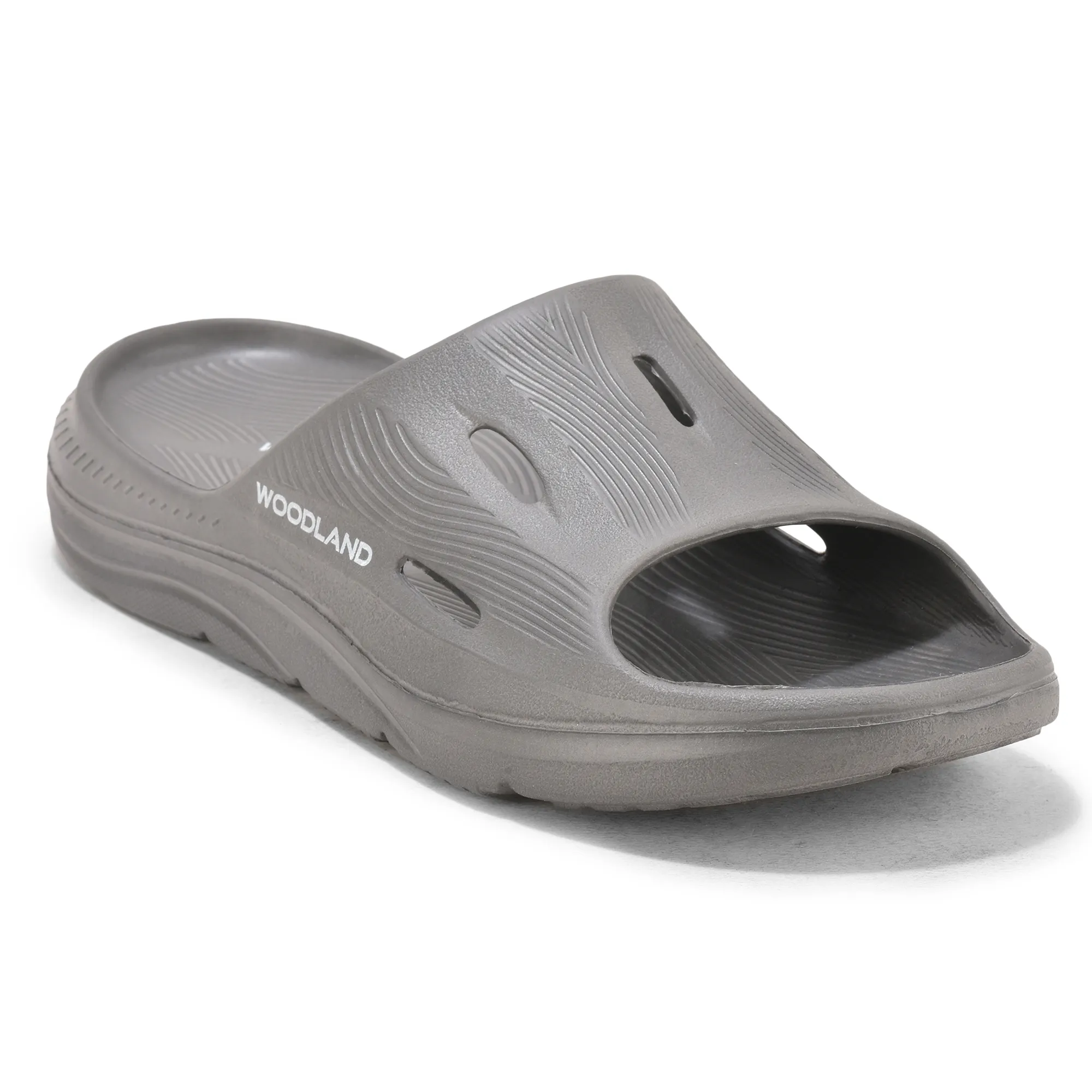 Woodland Grey Mens Slipper Slider - Thumbnail 10