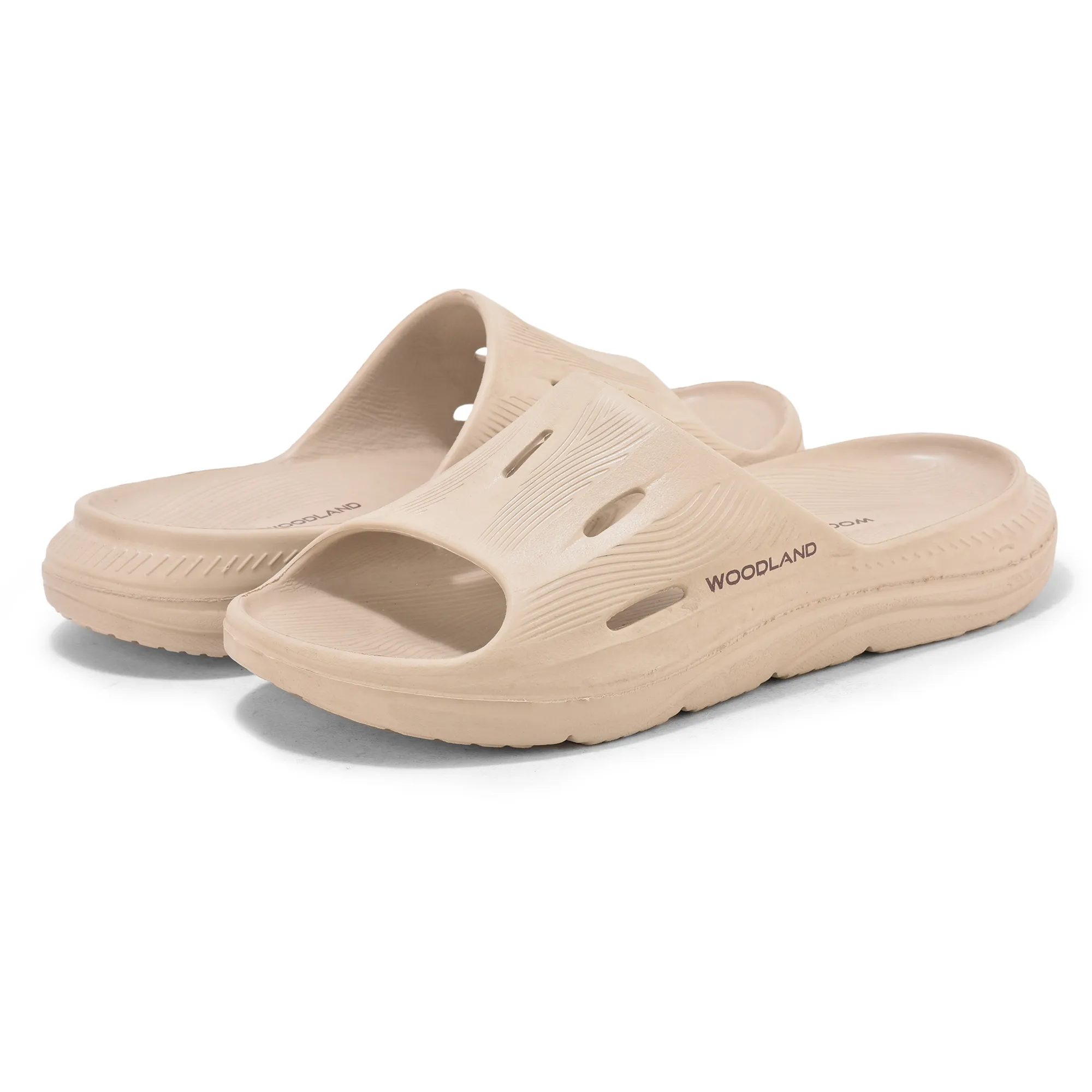 Woodland Khaki Mens Slipper Slider - Thumbnail 3