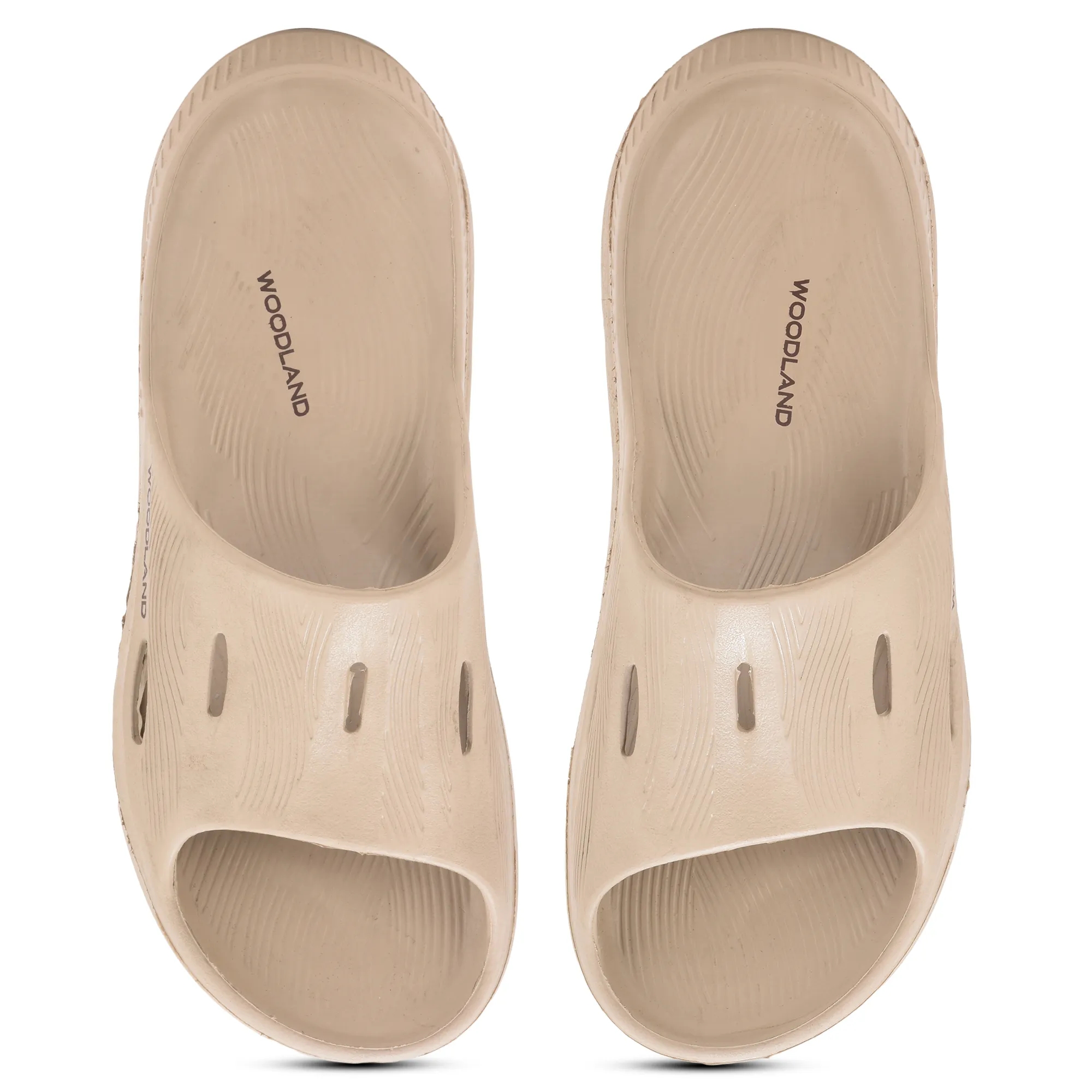 Woodland Khaki Mens Slipper Slider - Thumbnail 4