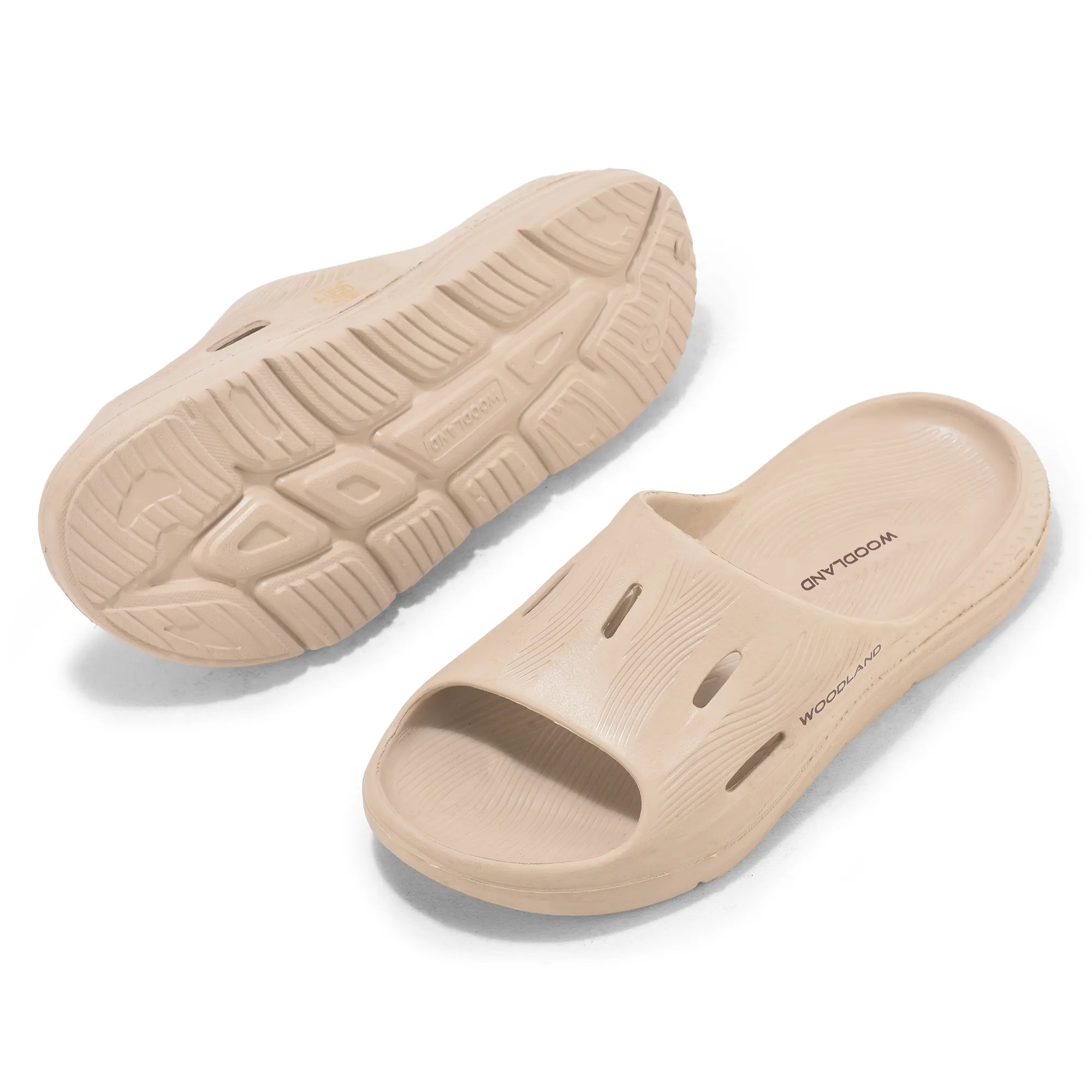Woodland Khaki Mens Slipper Slider - Thumbnail 5