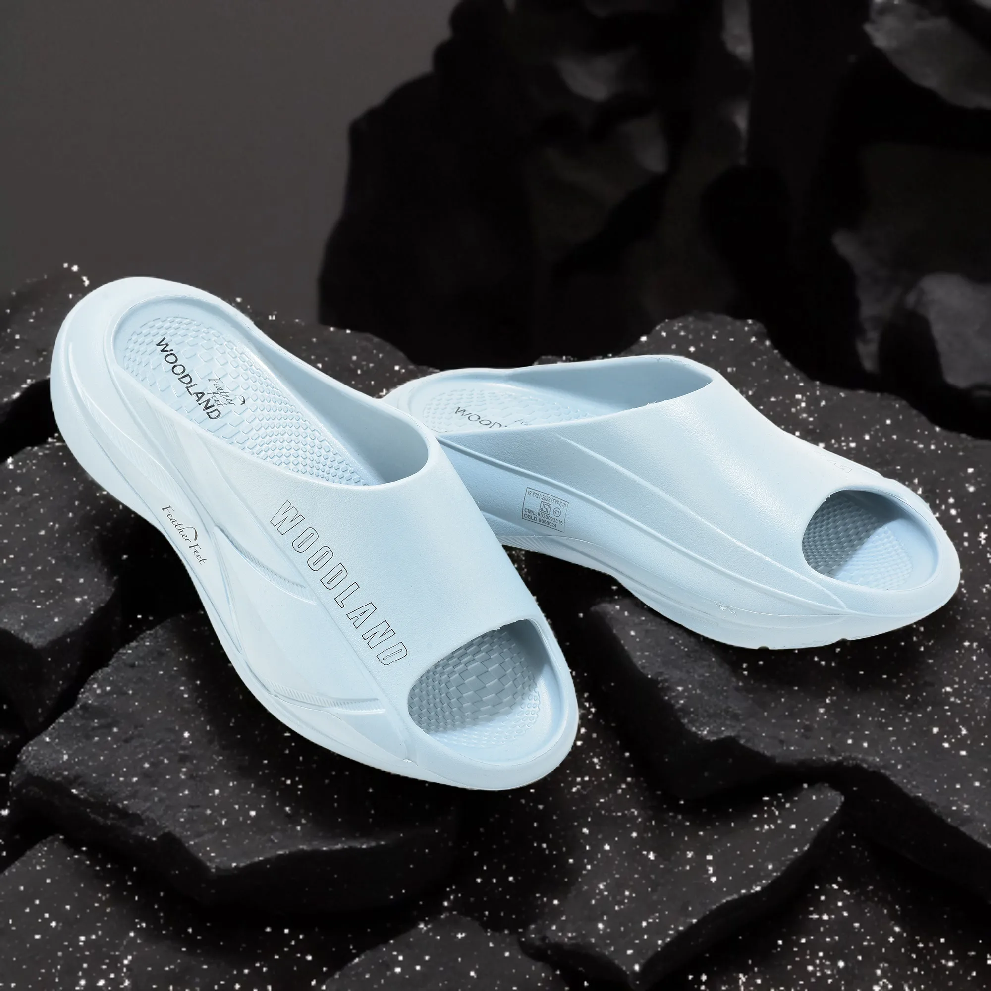 Woodland Dusty Blue Men EVA Slider Slippers - Thumbnail 9