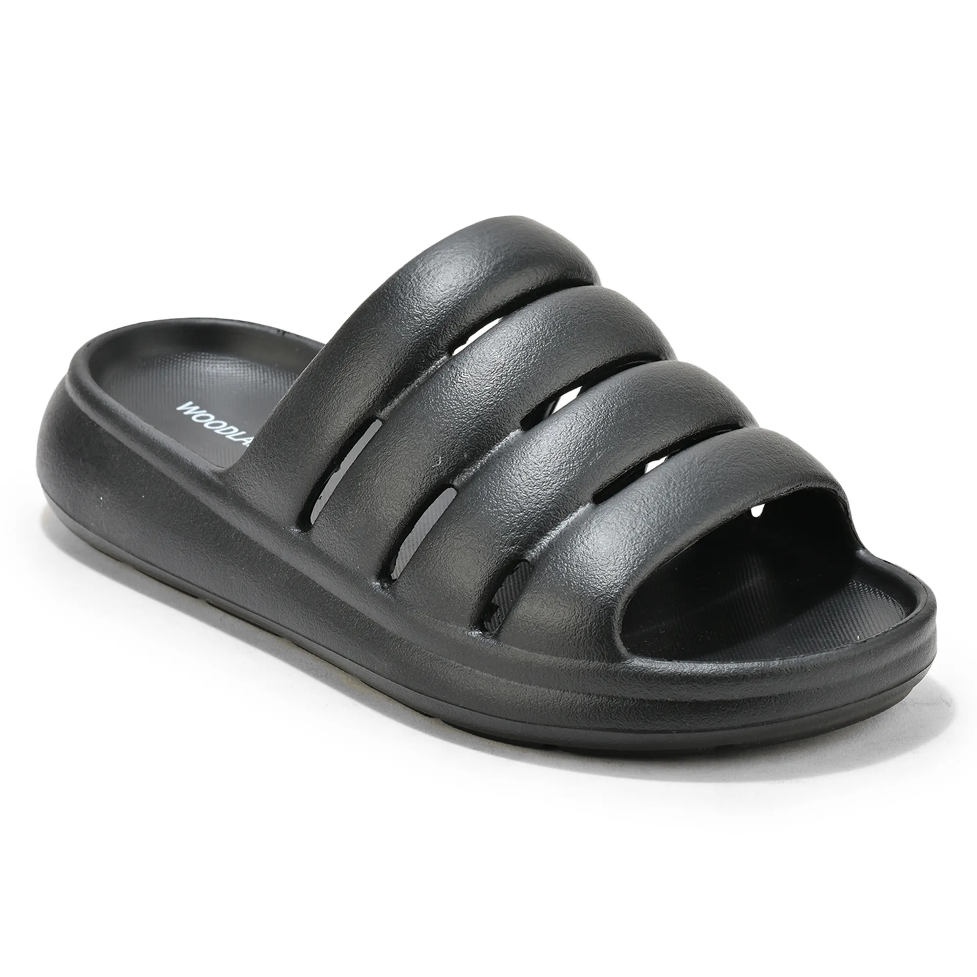 Black Woodland Men EVA Slider Slippers - Thumbnail 3