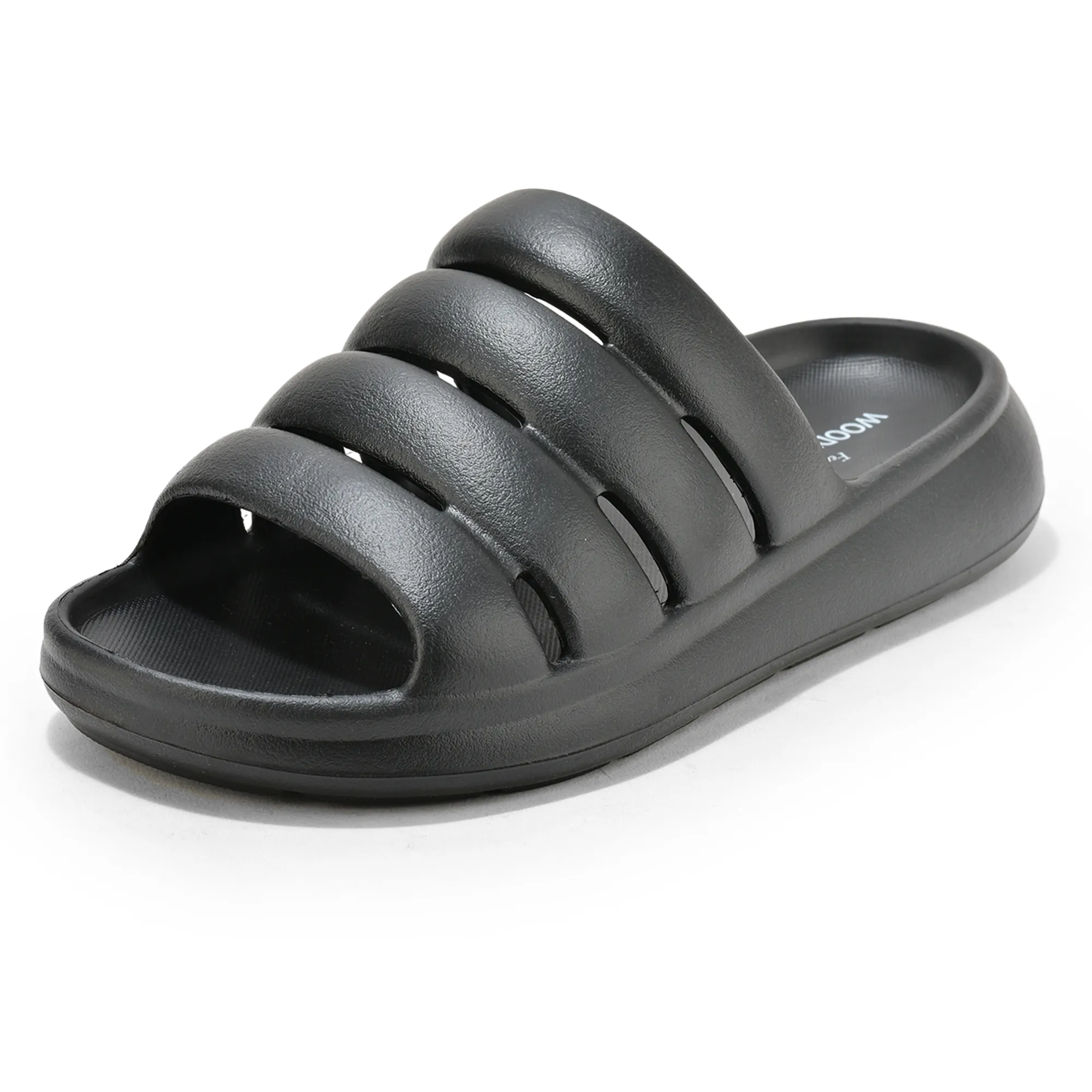 Black Woodland Men EVA Slider Slippers - Thumbnail 11