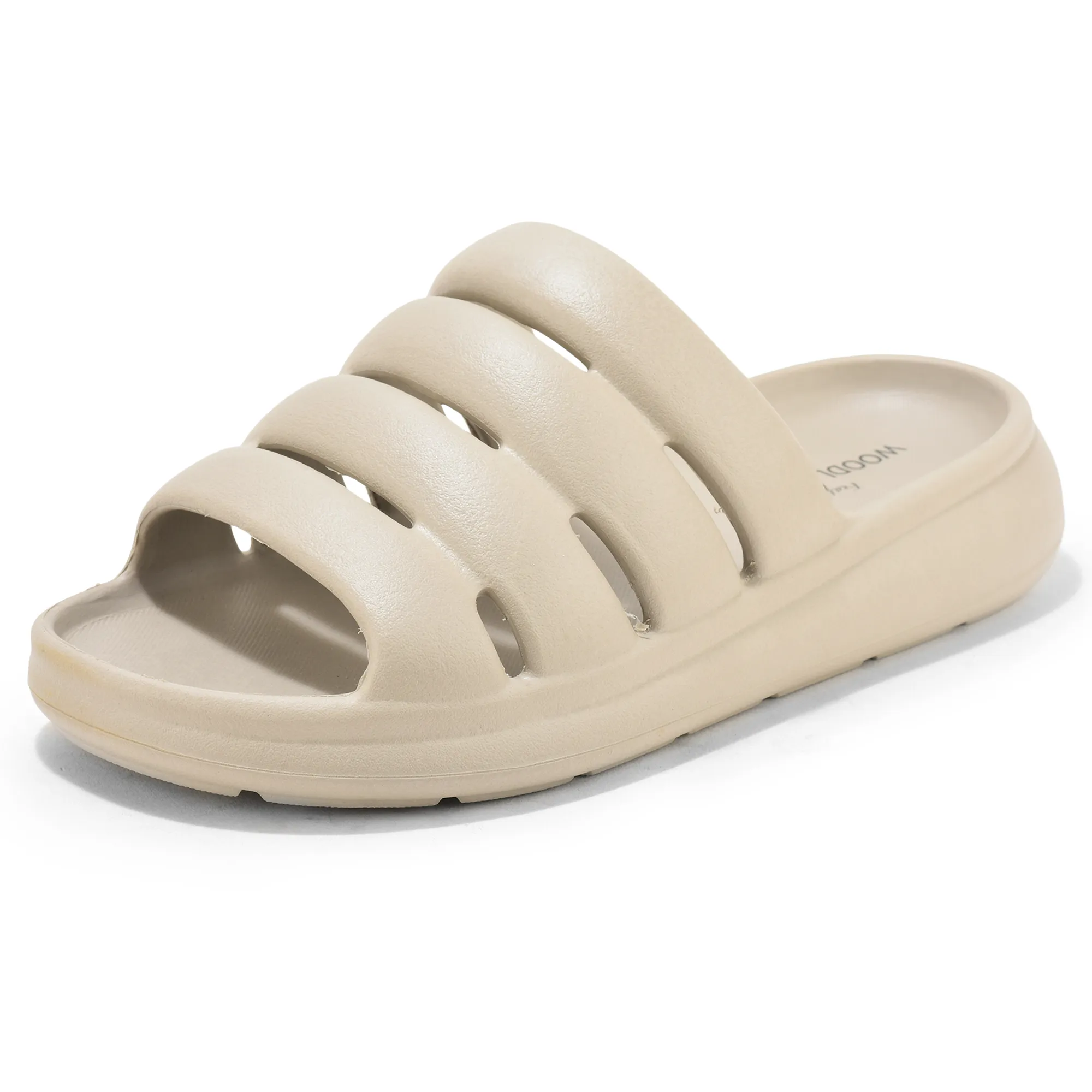 Taupe Woodland Men EVA Slider Slippers - Thumbnail 11