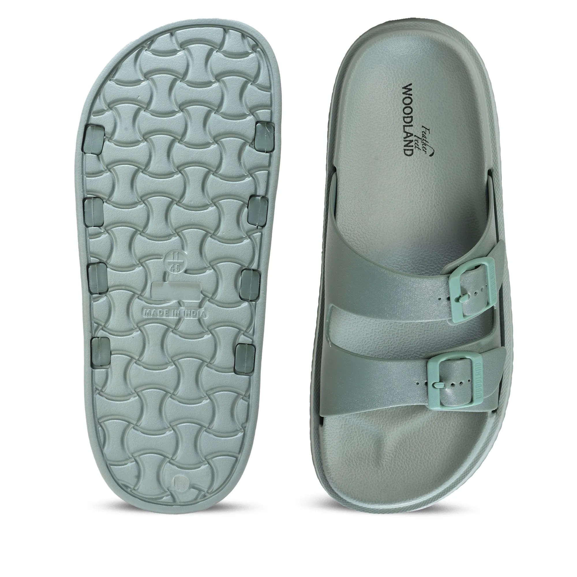 Woodland Men's Smoke Lightweight Daily Slide Slippers 10