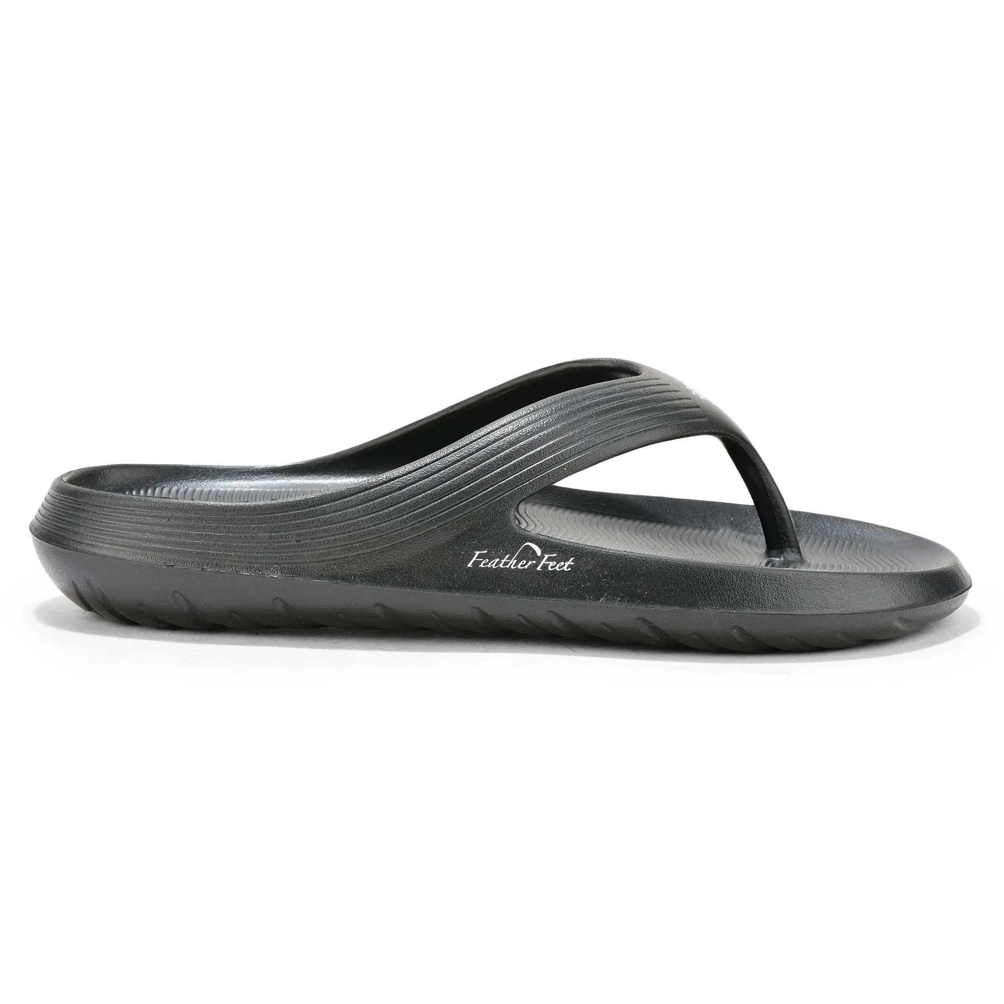 Woodland Men Black EVA Slipper Flip-Flops - Image 1