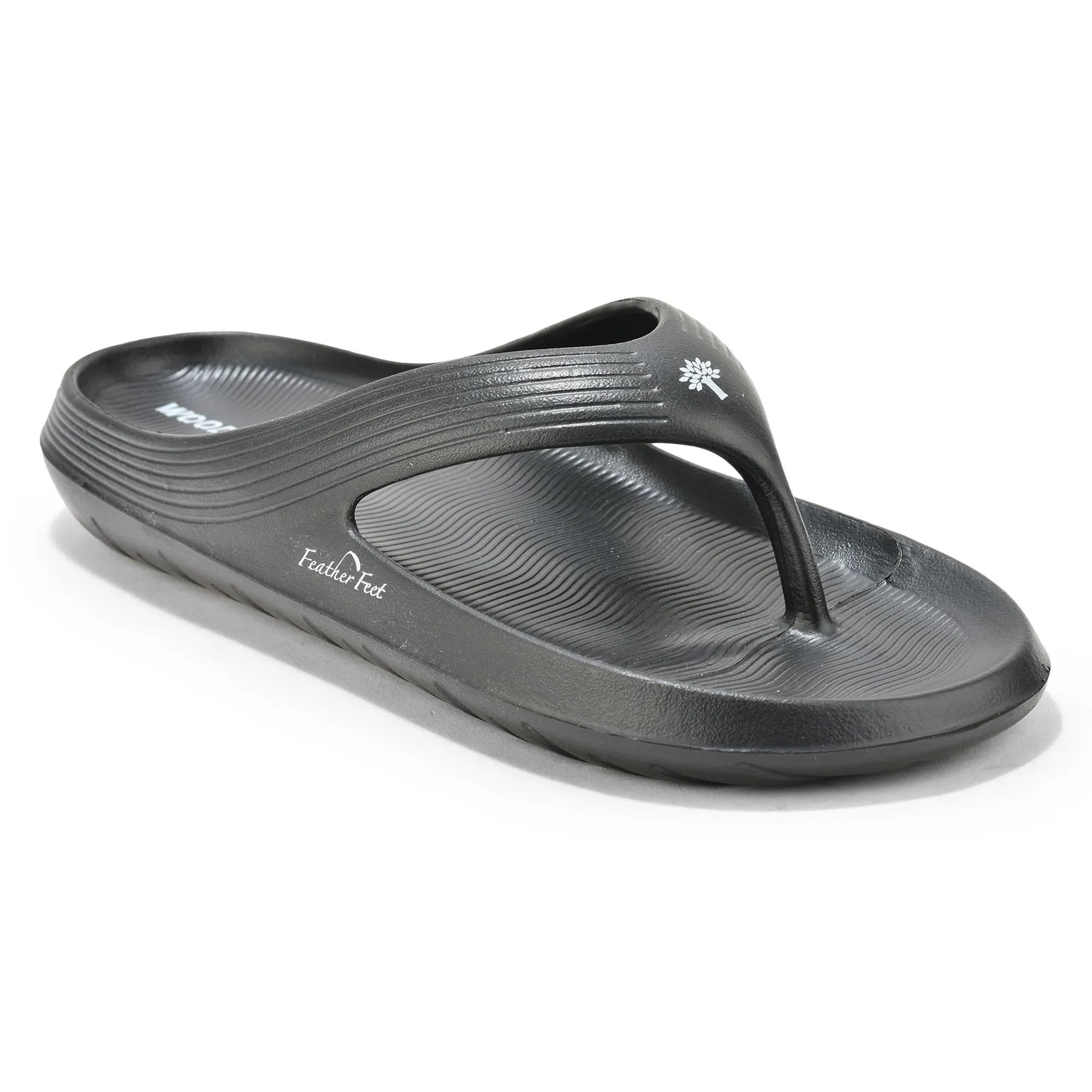 Woodland Men Black EVA Slipper Flip-Flops - Thumbnail 3