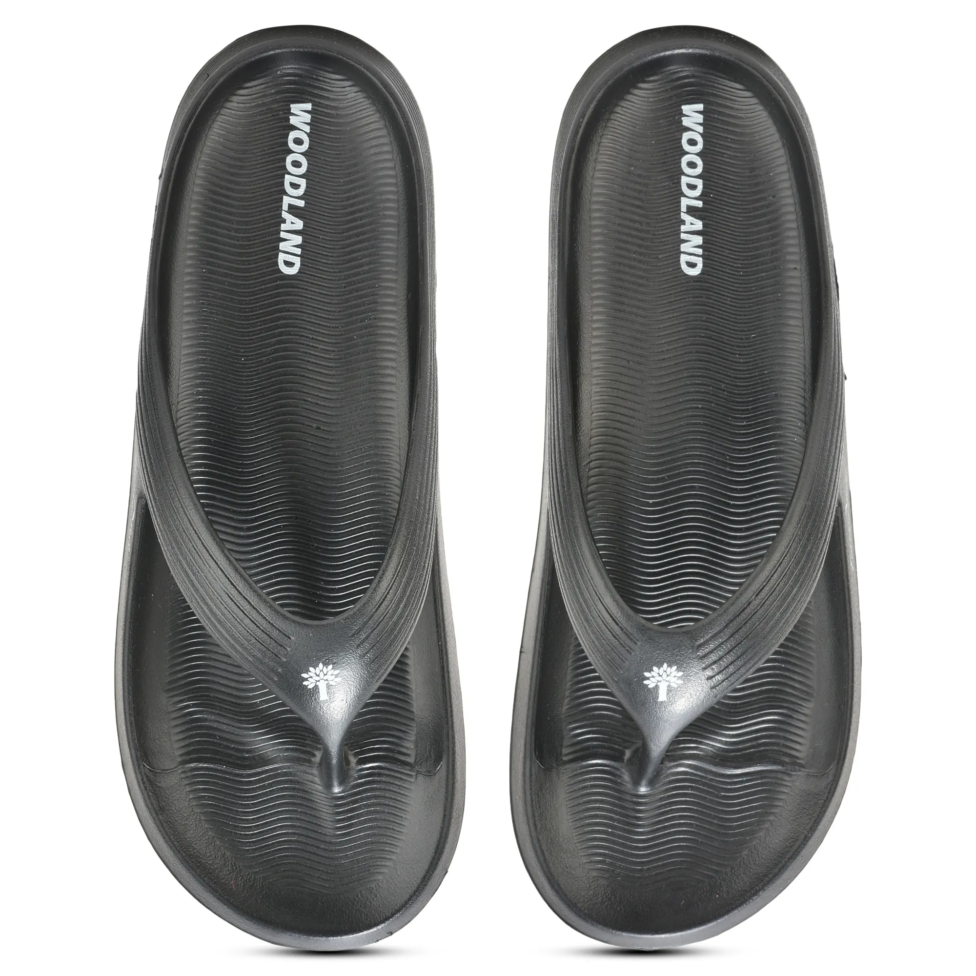 Woodland Men Black EVA Slipper Flip-Flops - Thumbnail 4