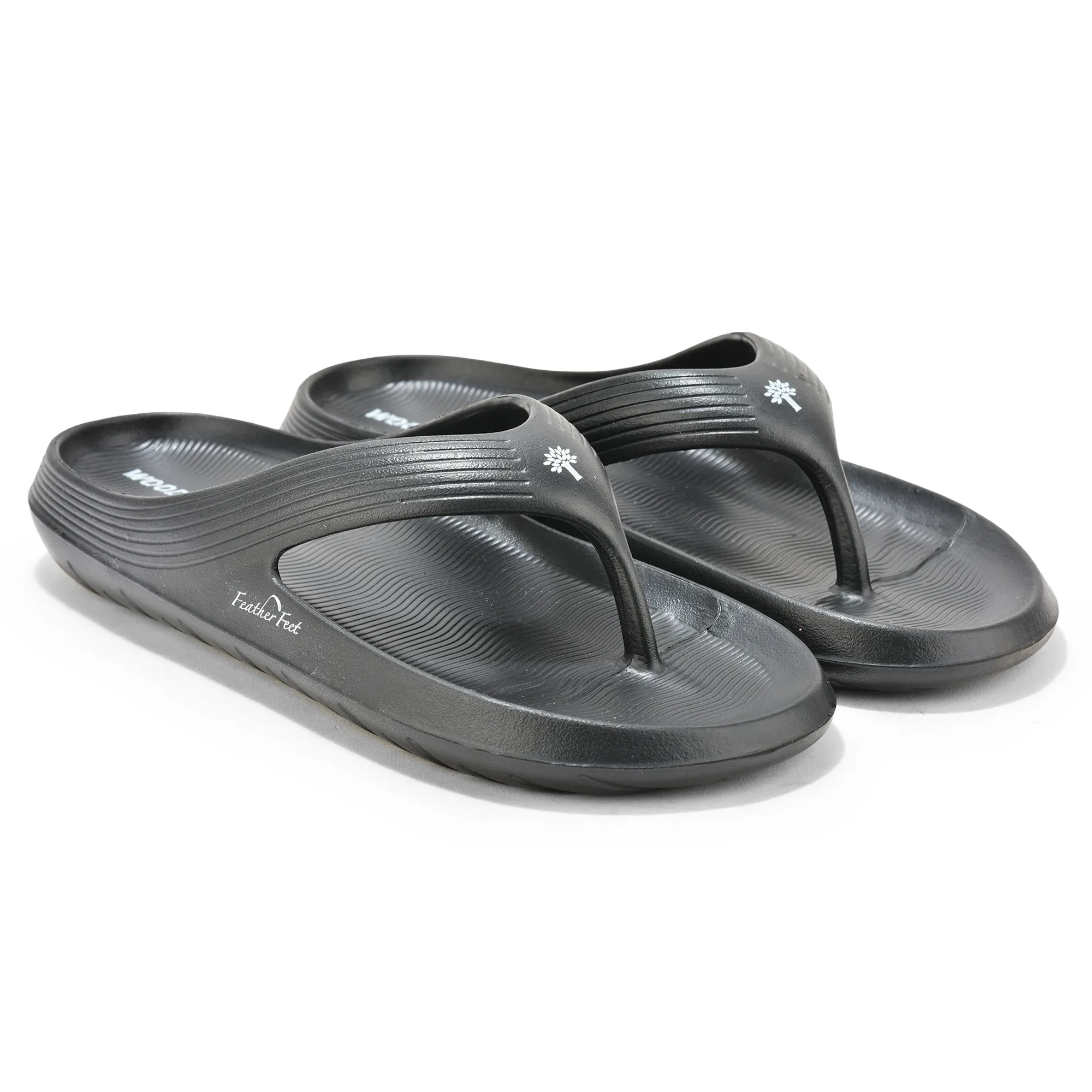 Woodland Men Black EVA Slipper Flip-Flops - Thumbnail 7