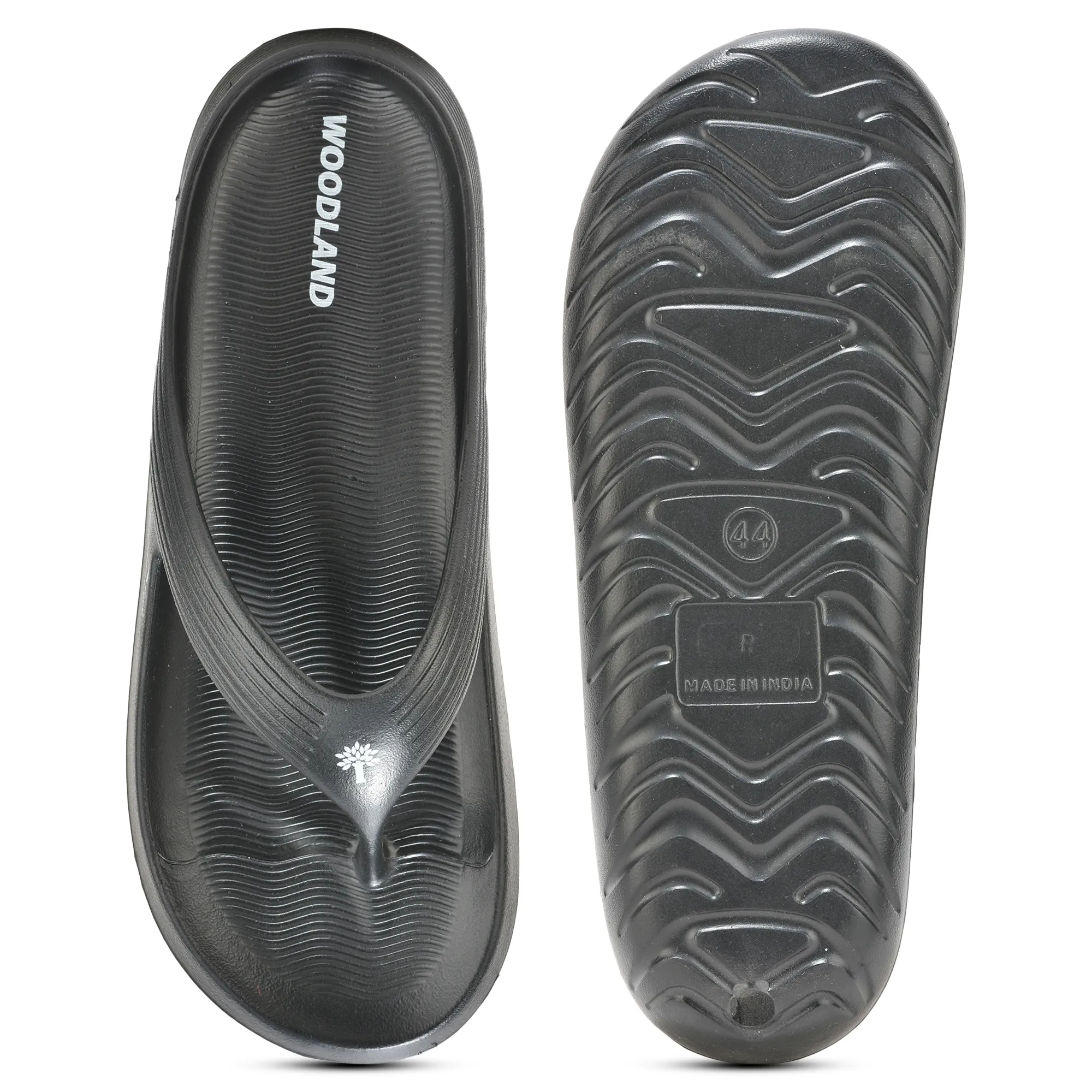 Woodland Men Black EVA Slipper Flip-Flops - Thumbnail 8