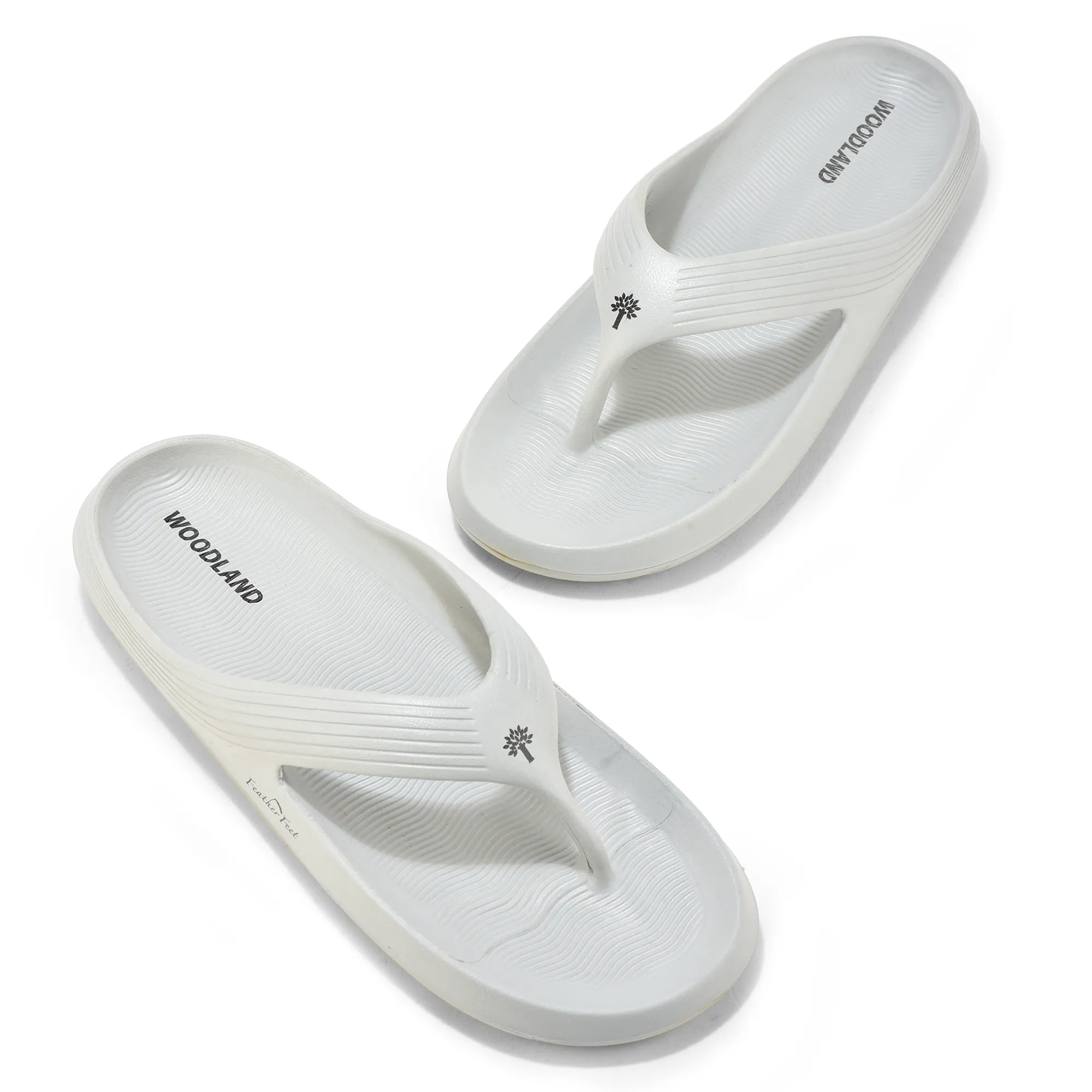 Woodland Men Light Grey EVA Slipper Flip-Flops - Thumbnail 2