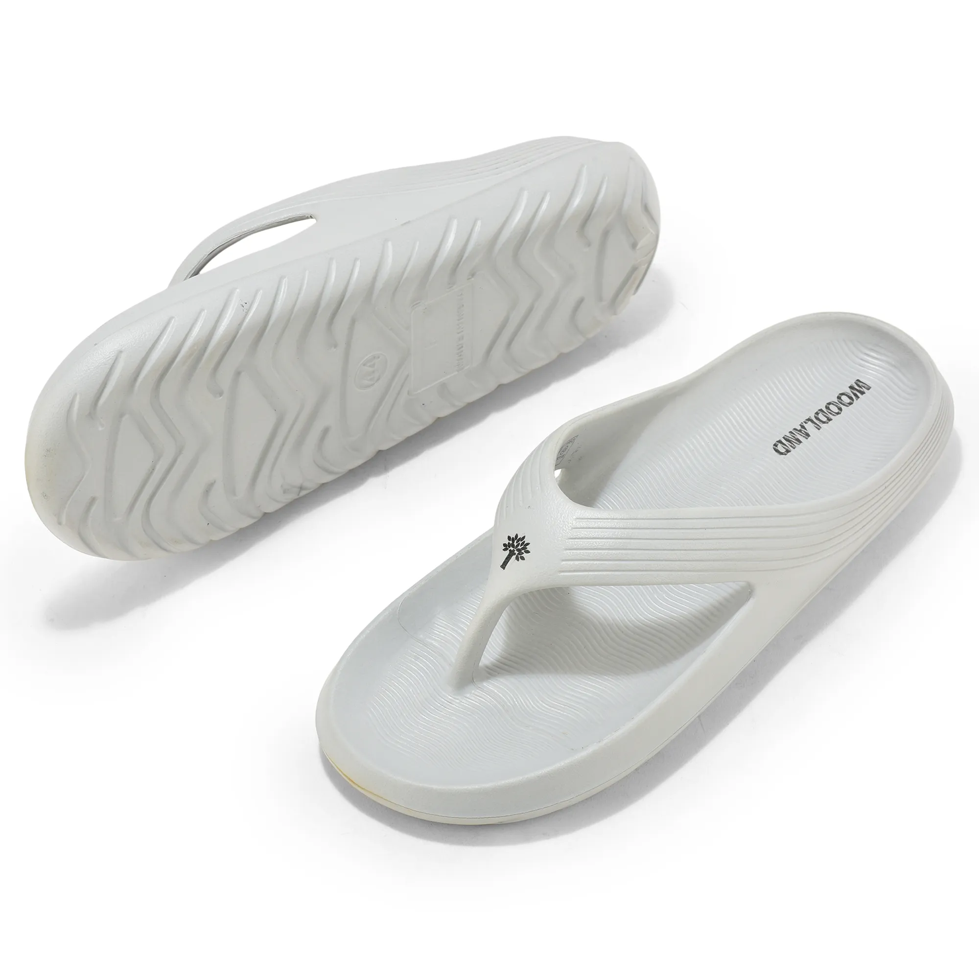 Woodland Men Light Grey EVA Slipper Flip-Flops - Thumbnail 5