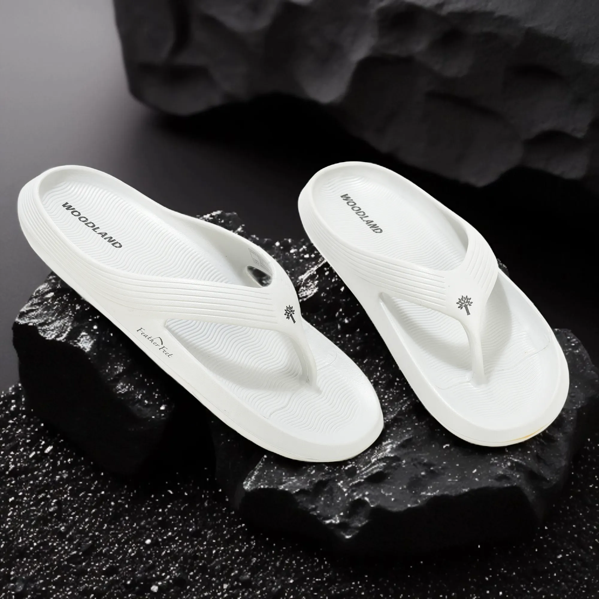Woodland Men Light Grey EVA Slipper Flip-Flops - Thumbnail 9