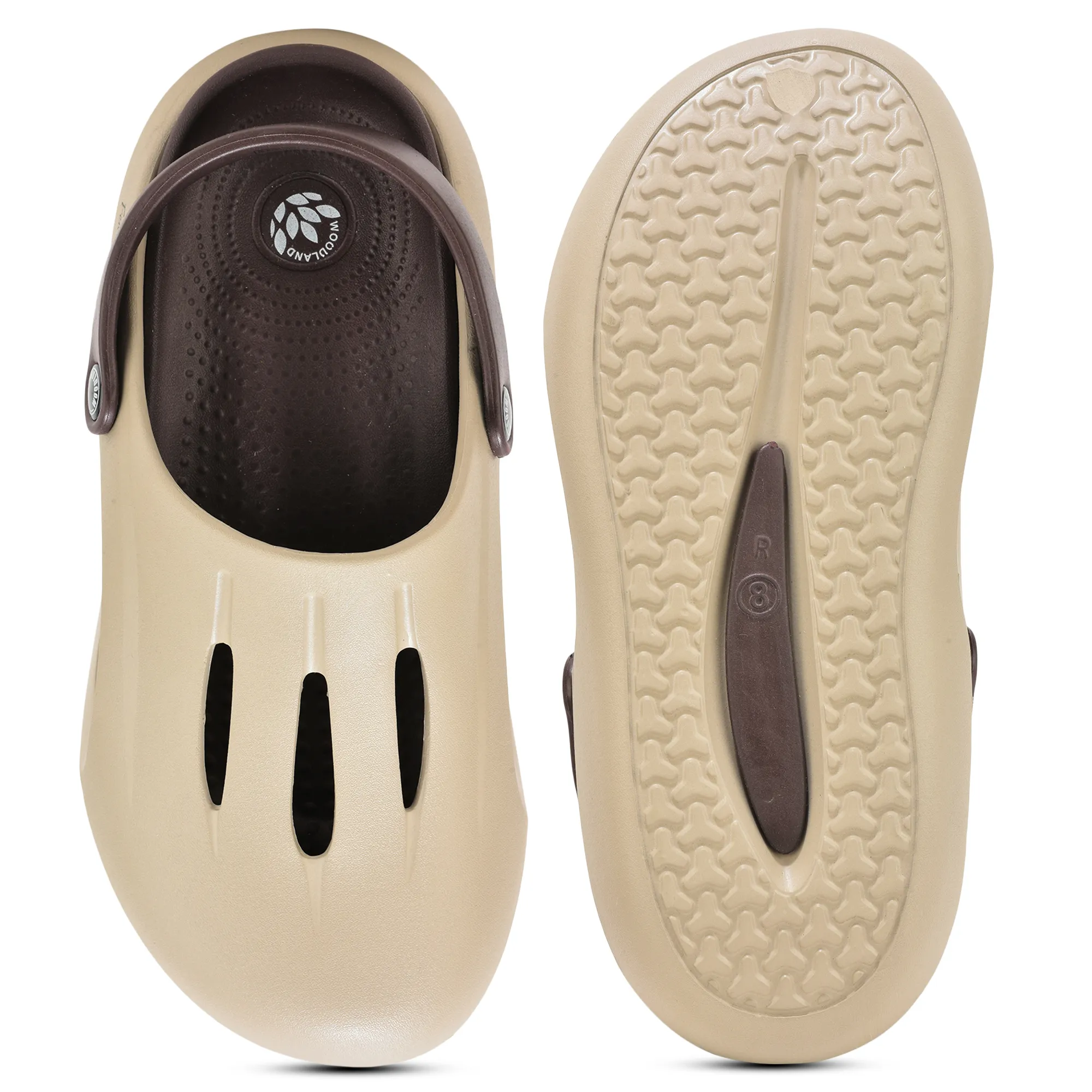 Woodland Men Khaki Slider Slippers - Thumbnail 8