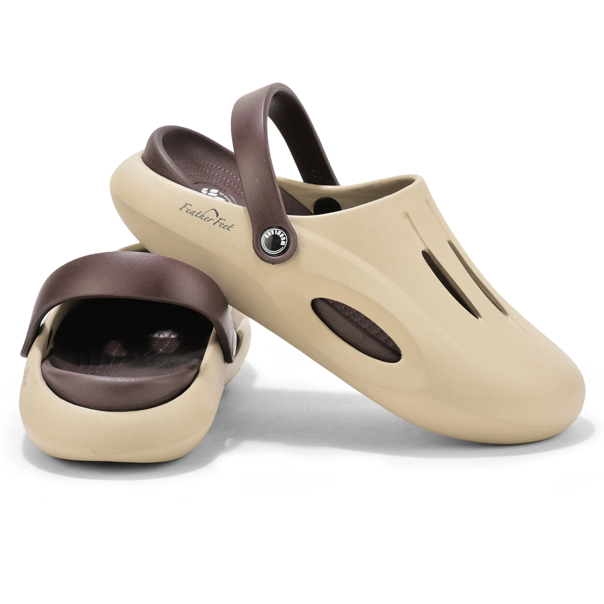 Woodland Men Khaki Slider Slippers - Thumbnail 10