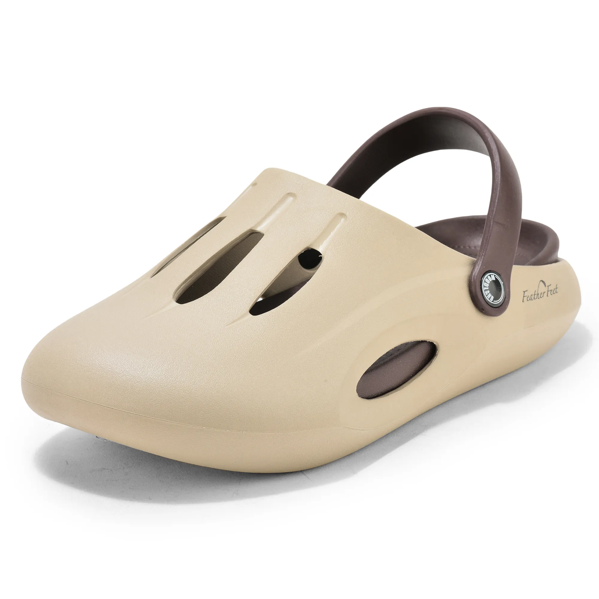 Woodland Men Khaki Slider Slippers - Thumbnail 11