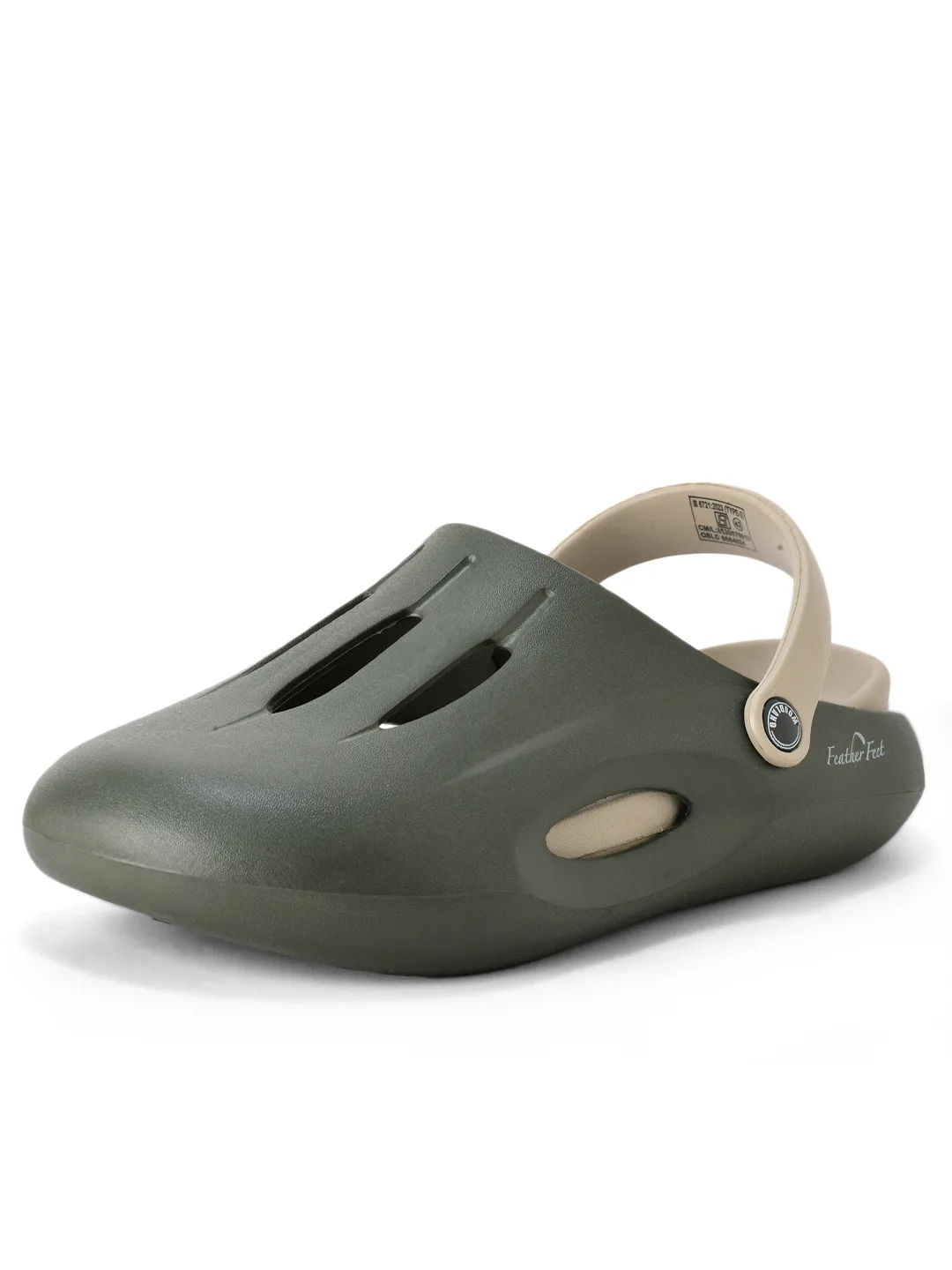 Woodland Men Olive Slider Slippers - Thumbnail 11