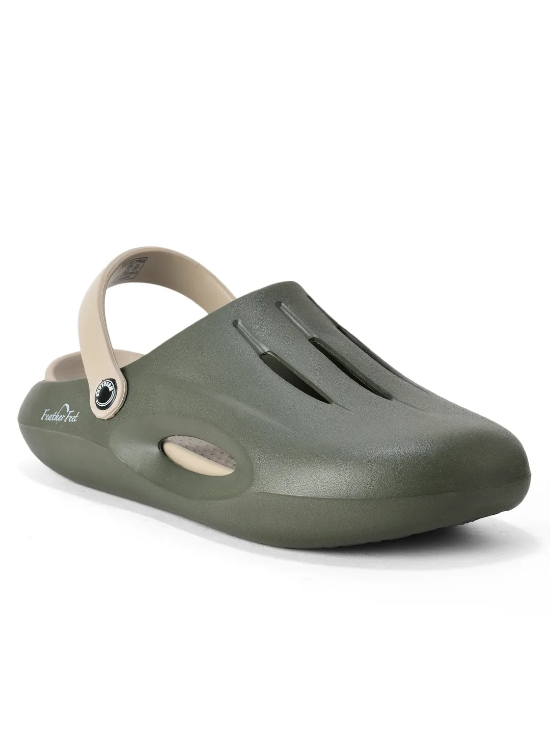 Woodland Men Olive Slider Slippers - Thumbnail 12