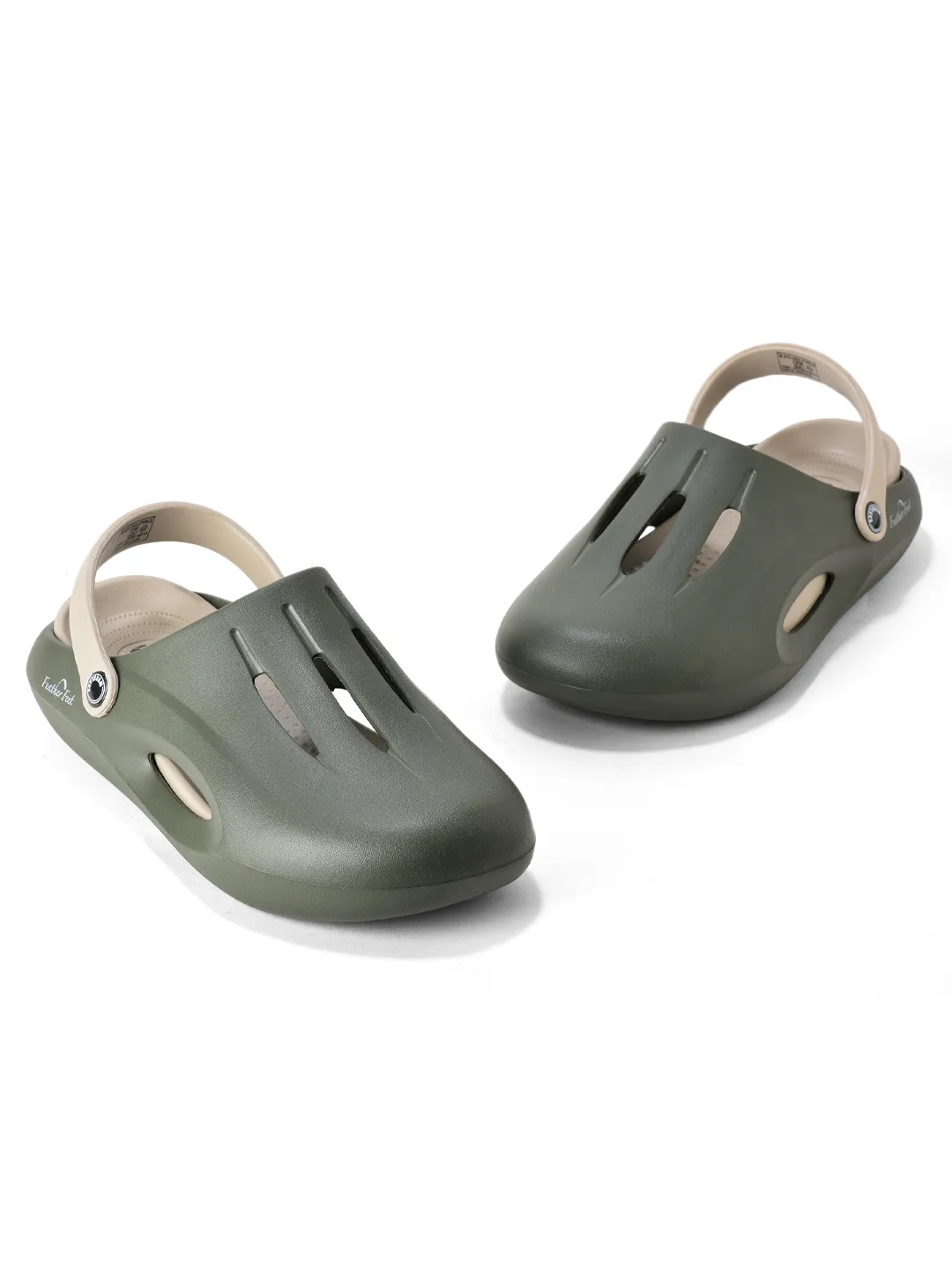 Woodland Men Olive Slider Slippers - Thumbnail 3
